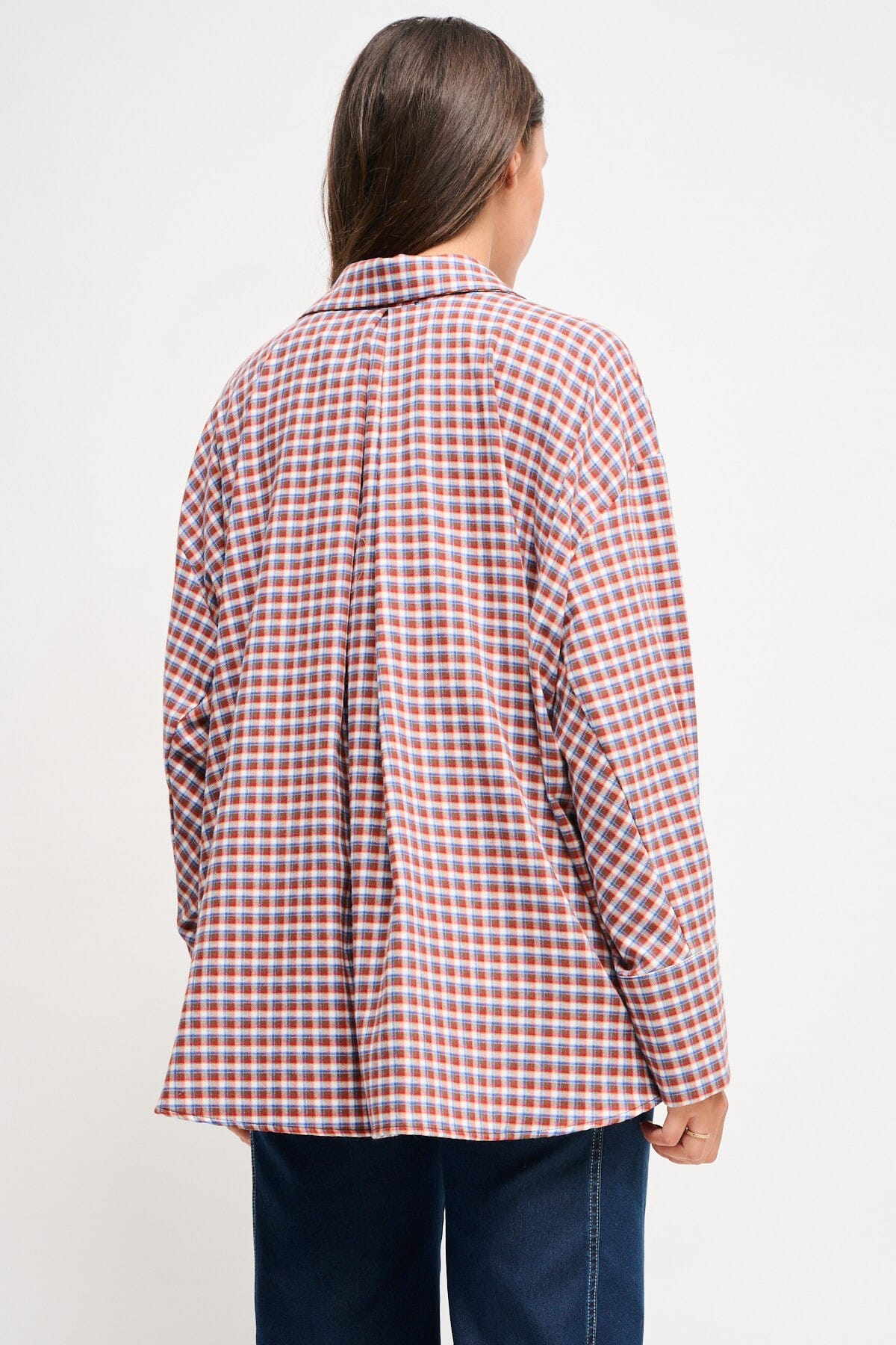 Chemise à carreaux avec lacets Maryley