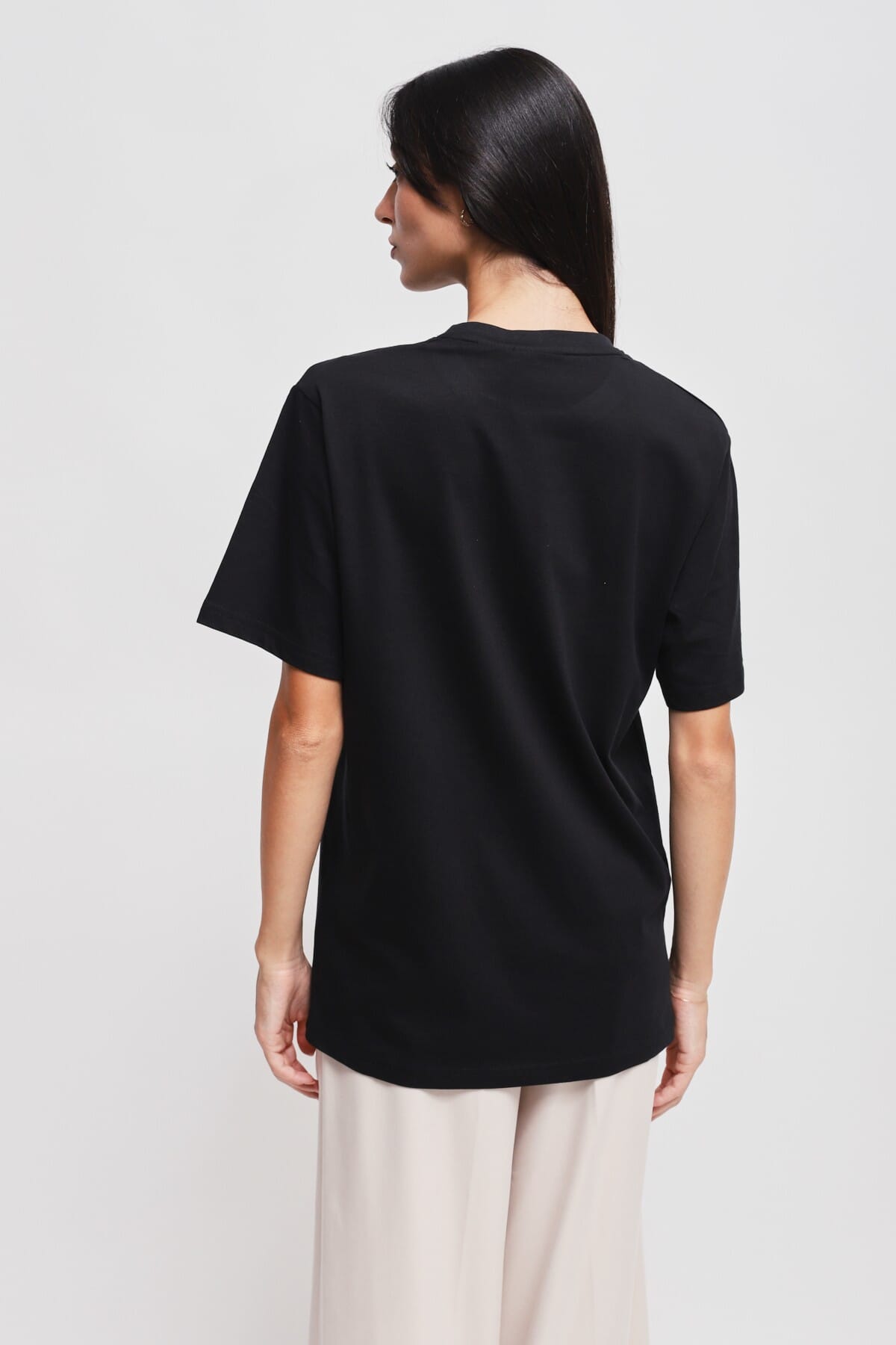 T-shirt en coton chic et décontracté avec imprimé Maryley