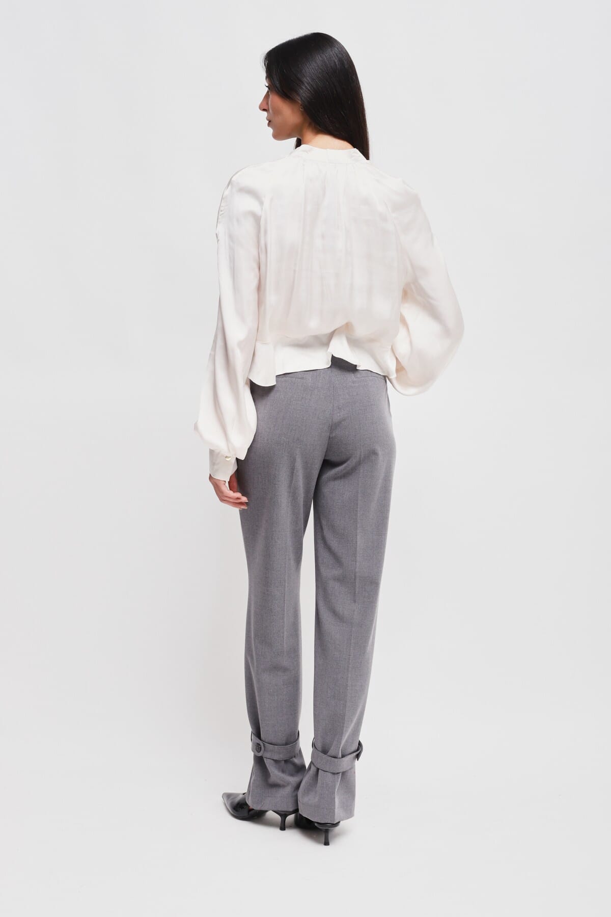 Pantaloni Con Cinturino Sul Fondo Maryley