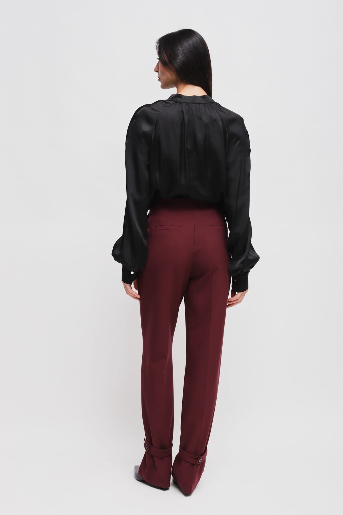 Pantaloni Con Cinturino Sul Fondo Maryley