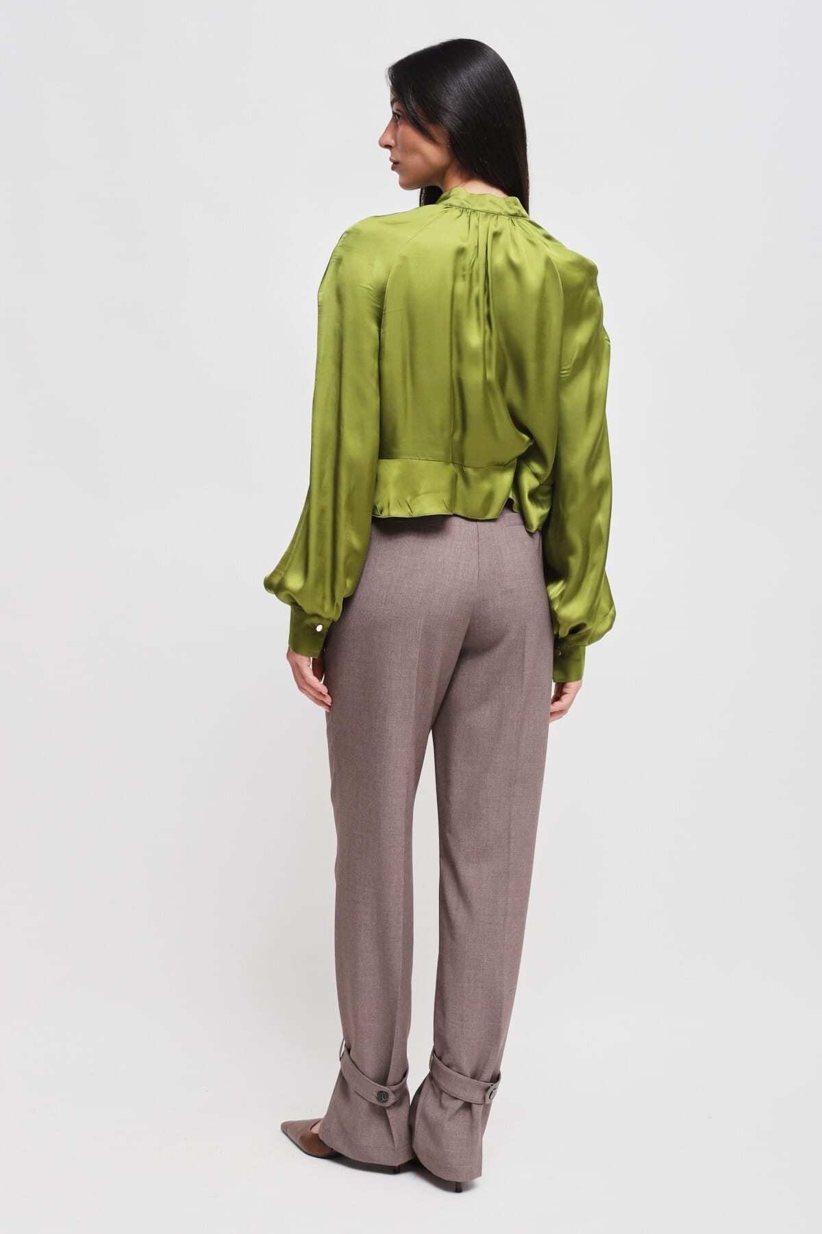 Pantaloni Con Cinturino Sul Fondo Maryley