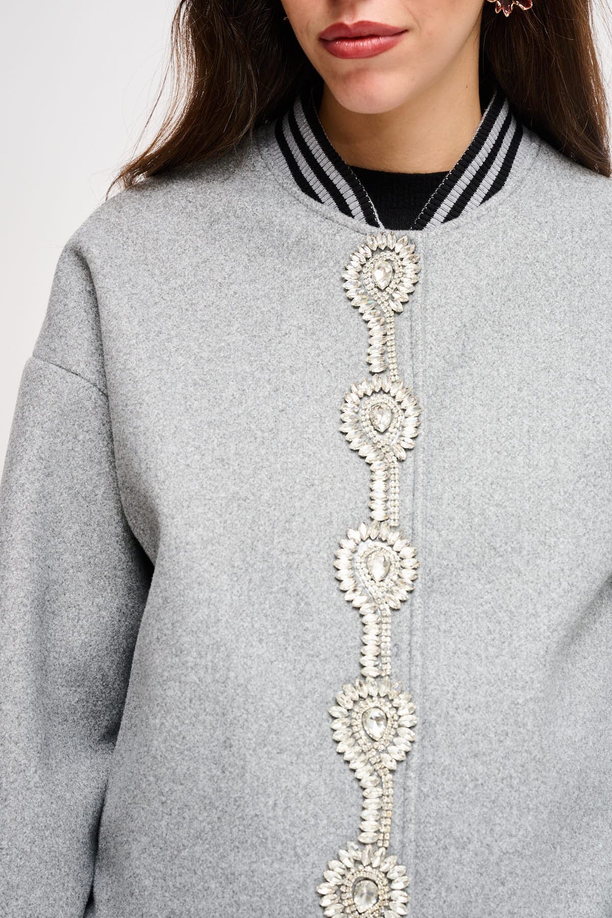 Bomber Con Dettaglio Gioiello Maryley