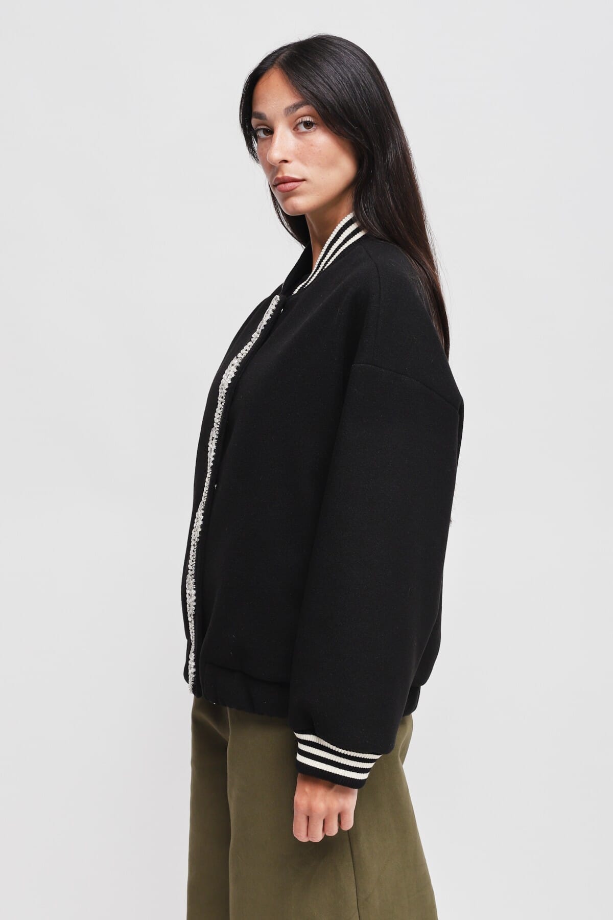 Bomber Con Dettaglio Gioiello Maryley