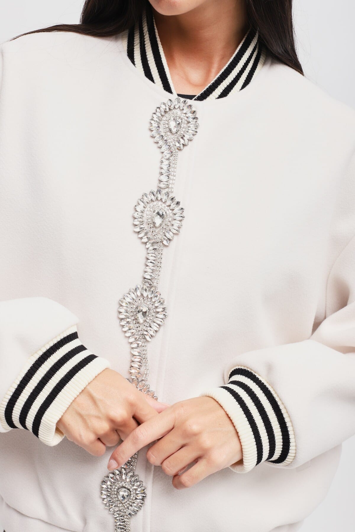 Bomber Con Dettaglio Gioiello Maryley