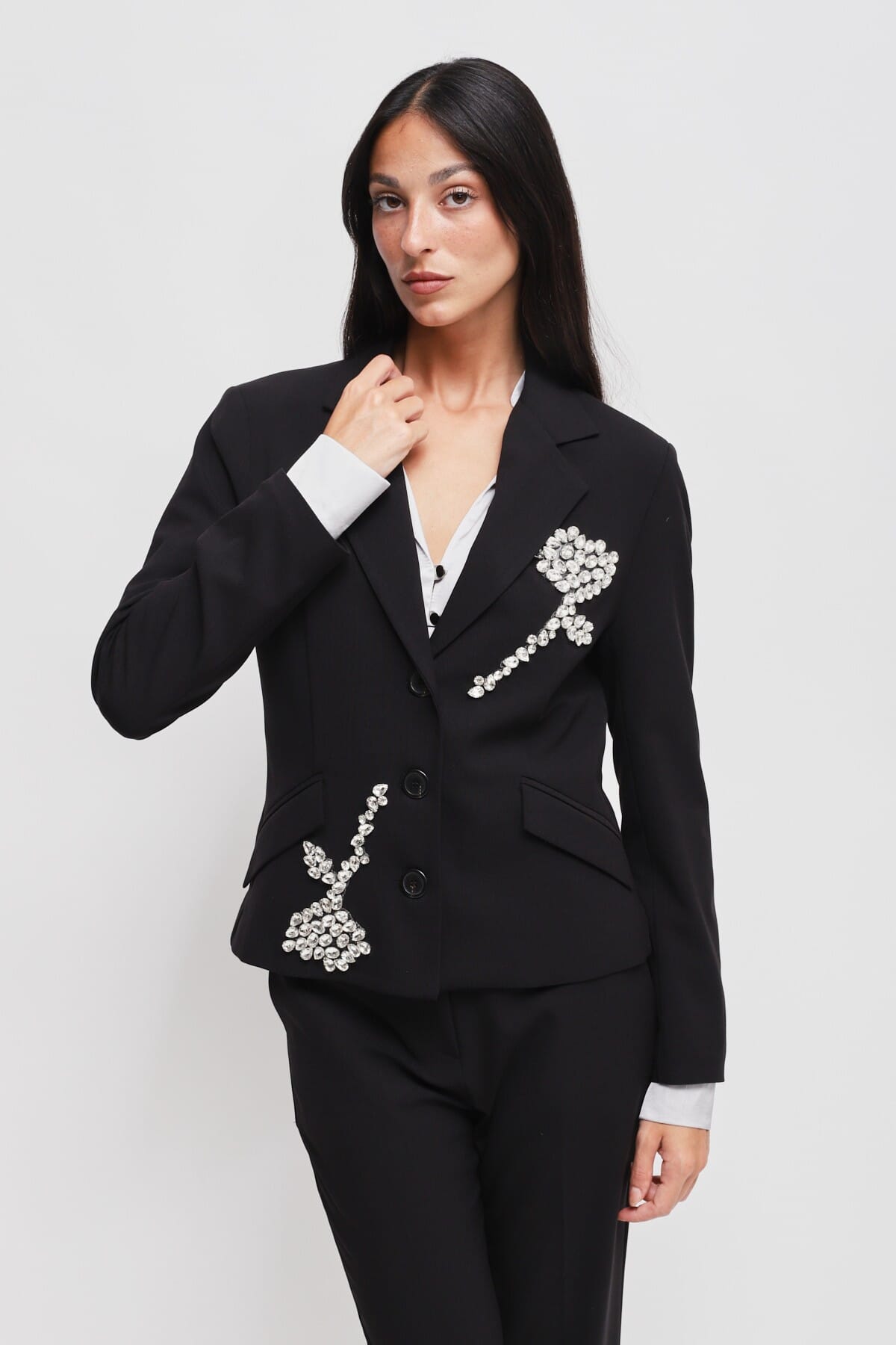 Giacca Con Applicazioni Strass Maryley