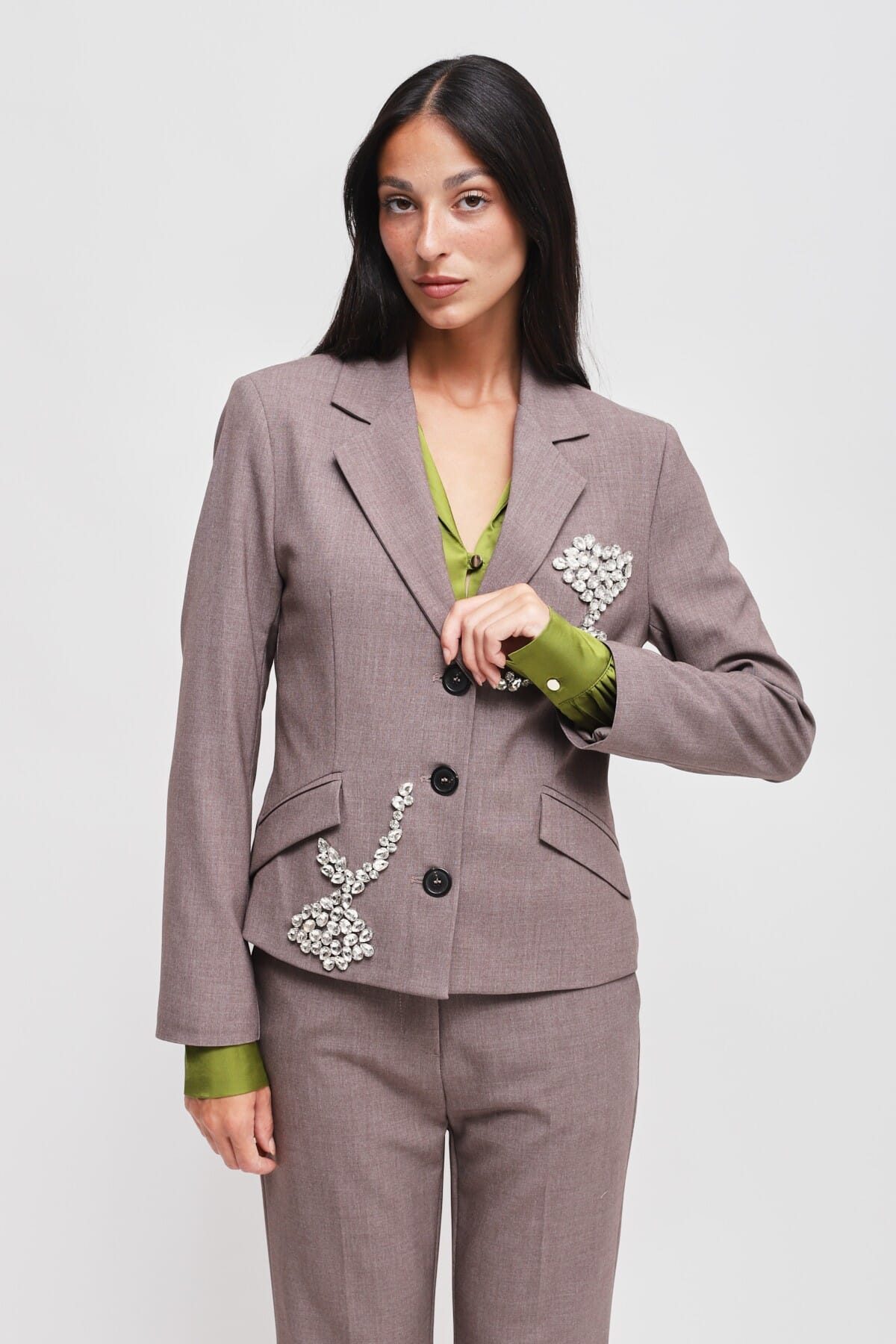 Giacca Con Applicazioni Strass Maryley