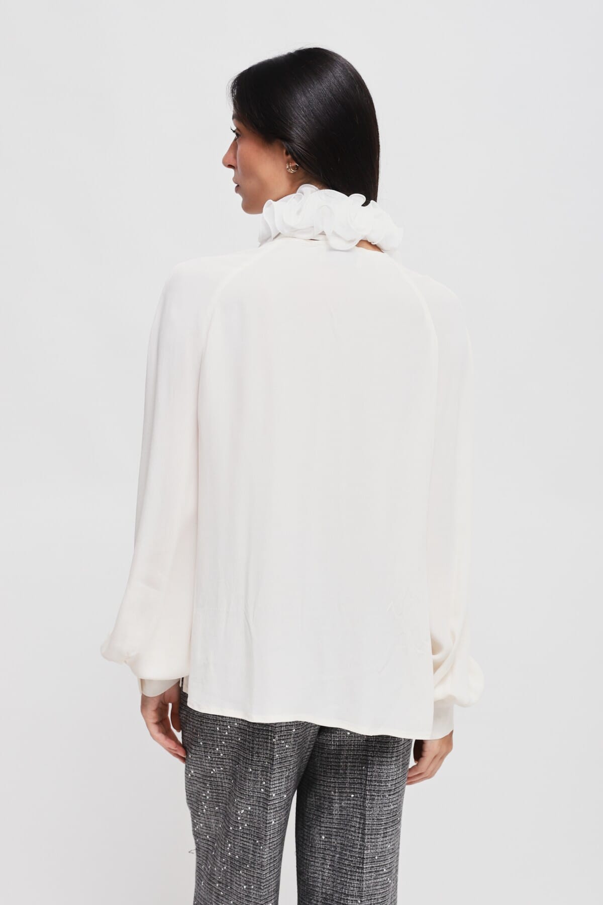 Camicia In Viscosa Con Colletto Vittoriano Maryley