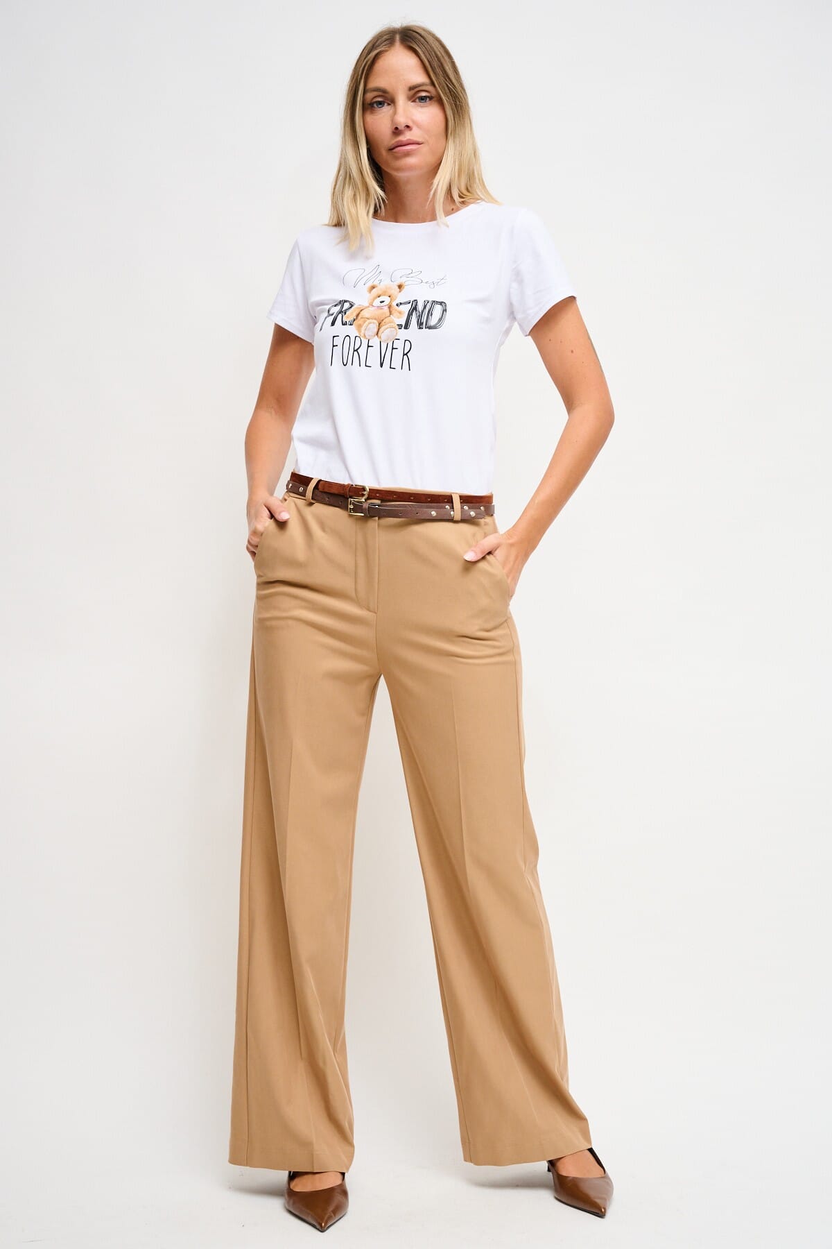 Maryley - T-shirt en coton imprimé ours