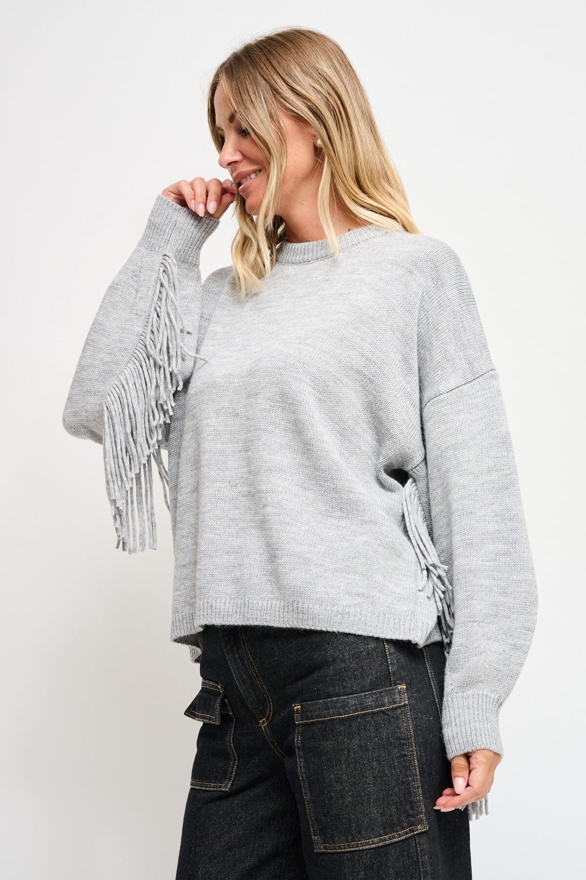 Maryley Fringed Sweater