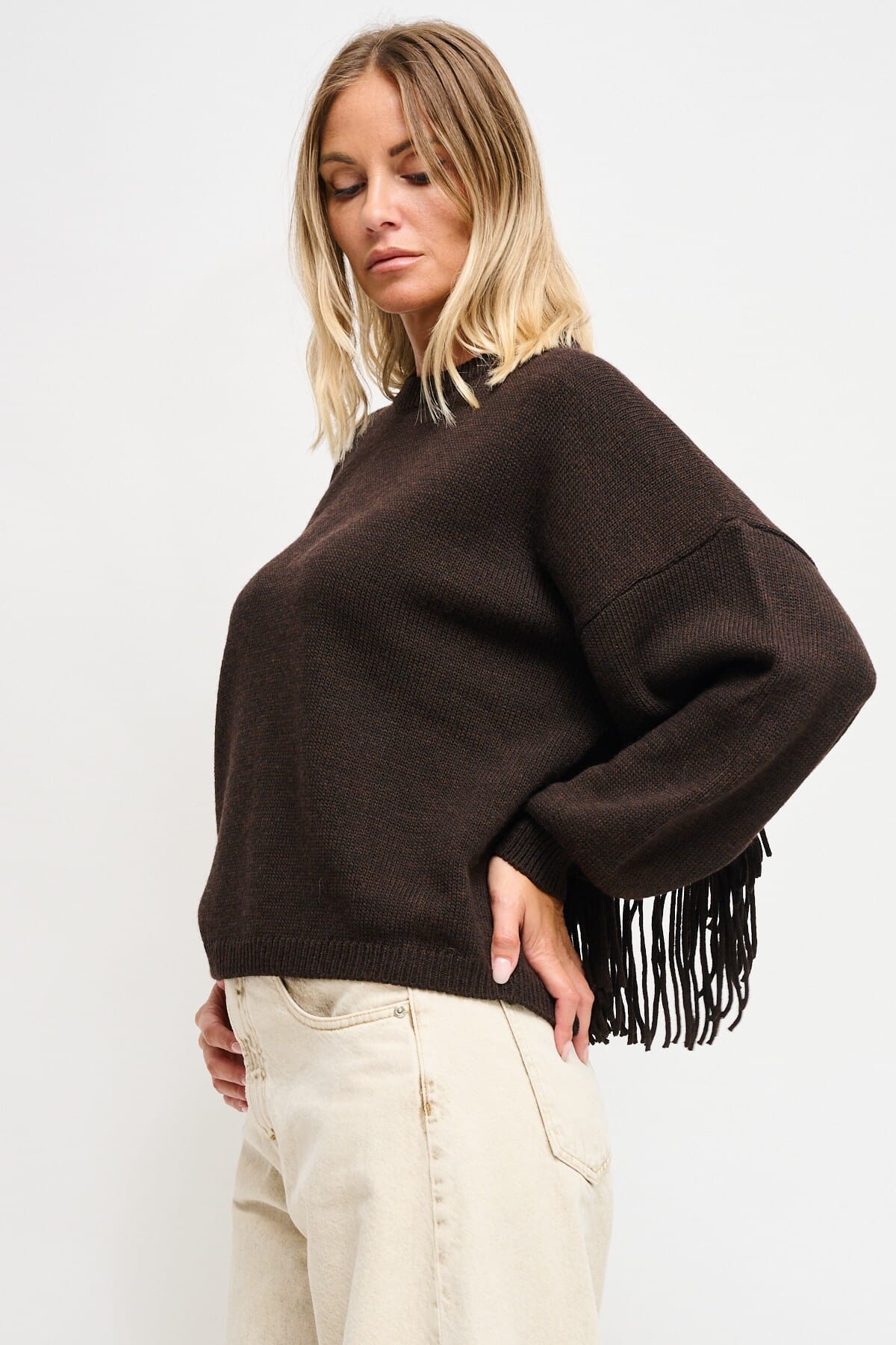 Maryley Fringed Sweater