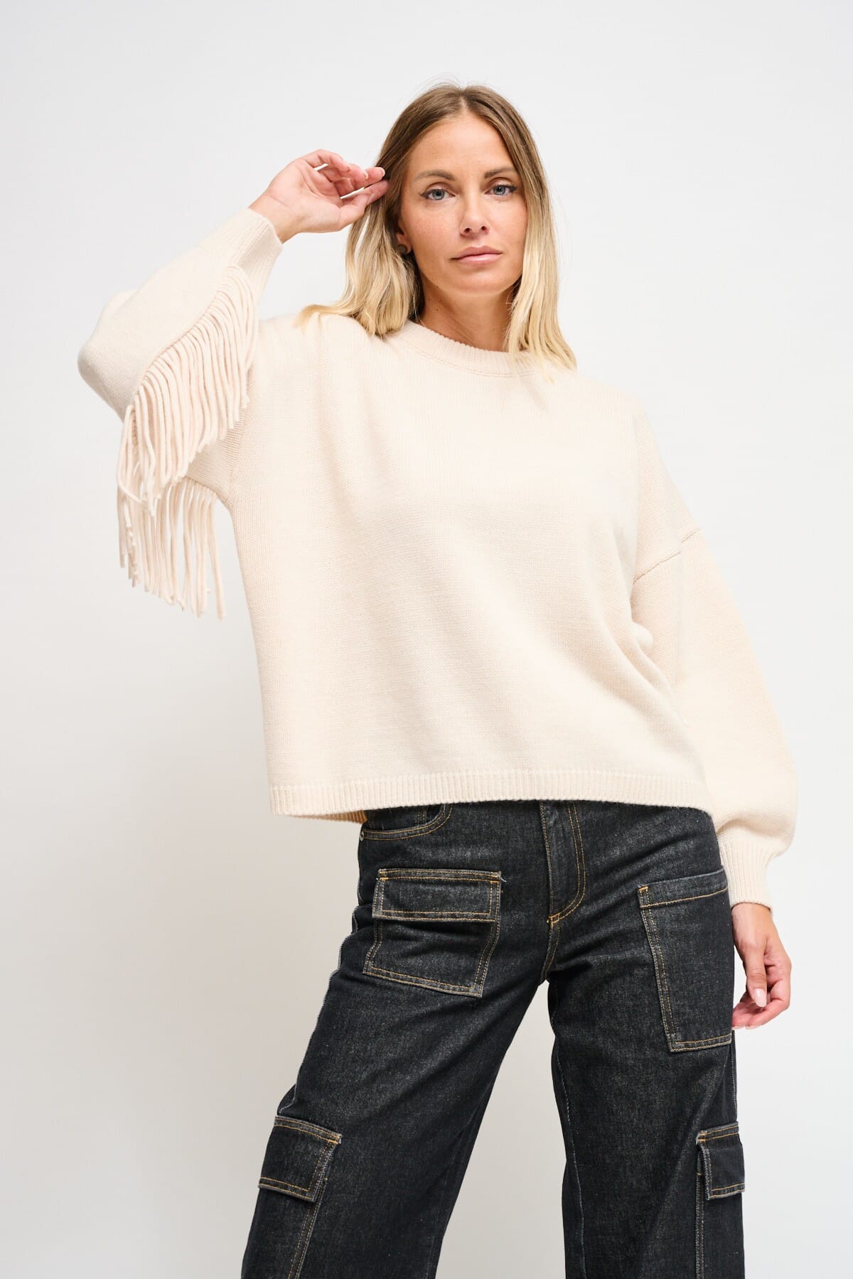 Maryley Fringed Sweater