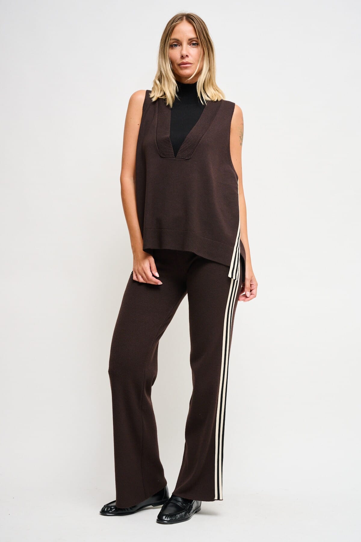 Pantaloni In Maglia Con Bande Laterali Maryley