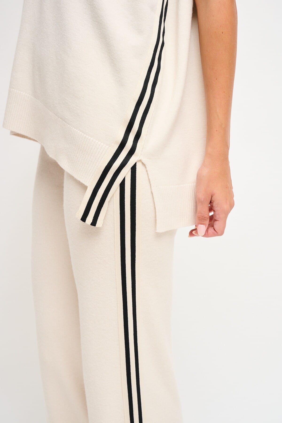 Gilet In Maglia Con Bande Laterali Maryley