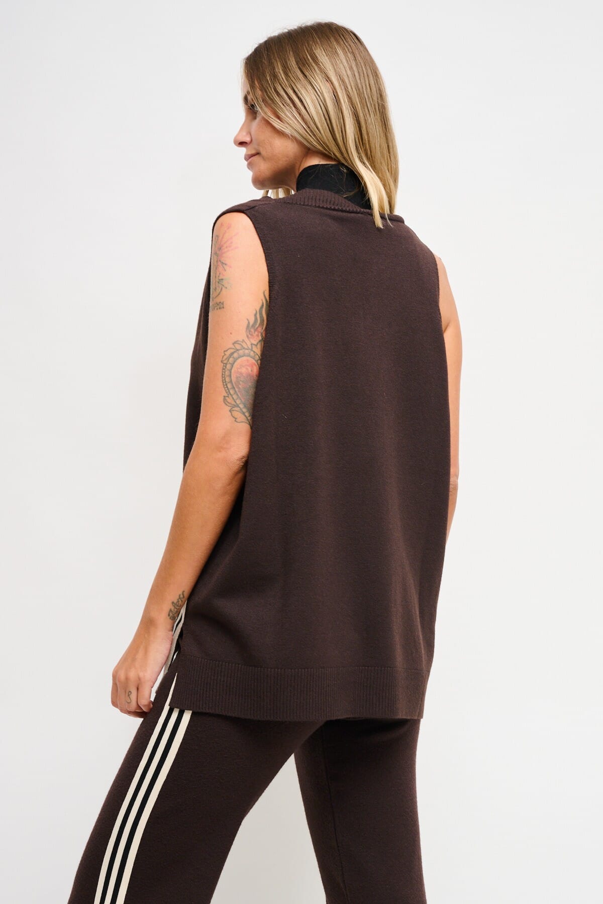 Gilet In Maglia Con Bande Laterali Maryley