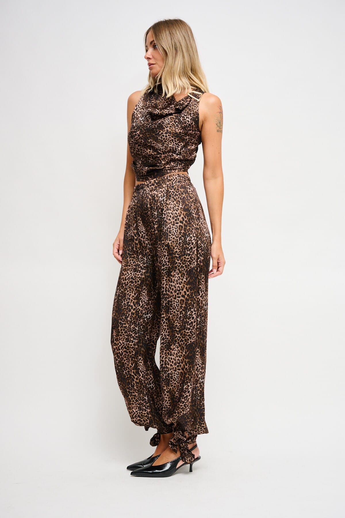 Pantalone Leopardato In Viscosa Maryley