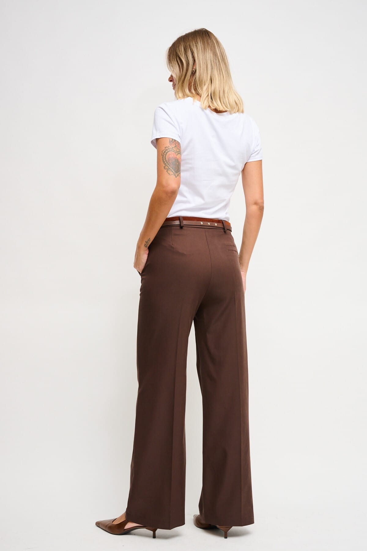 Pantaloni A Palazzo Con Doppia Cintura Maryley