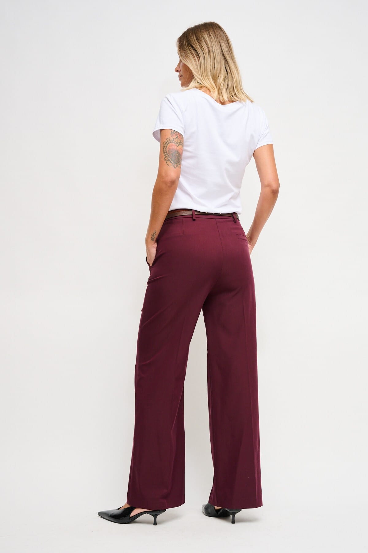 Pantaloni A Palazzo Con Doppia Cintura Maryley