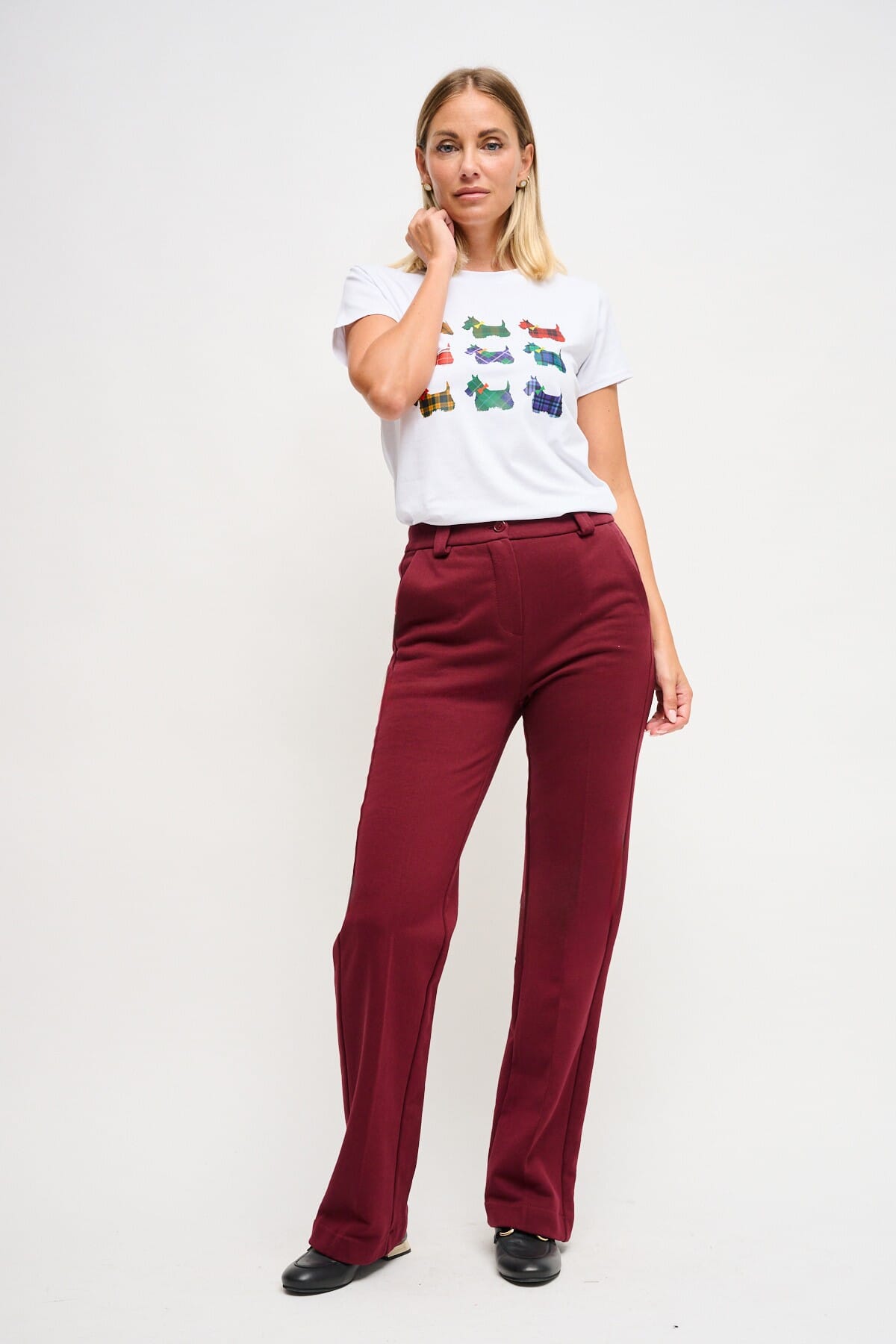 T-Shirt Casual In Cotone Con Stampa Maryley