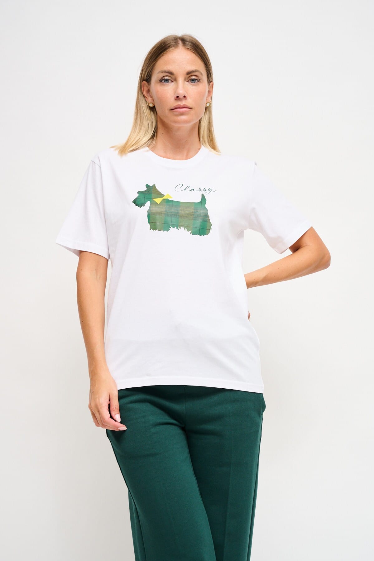 Cotton T-Shirt With Maryley Print