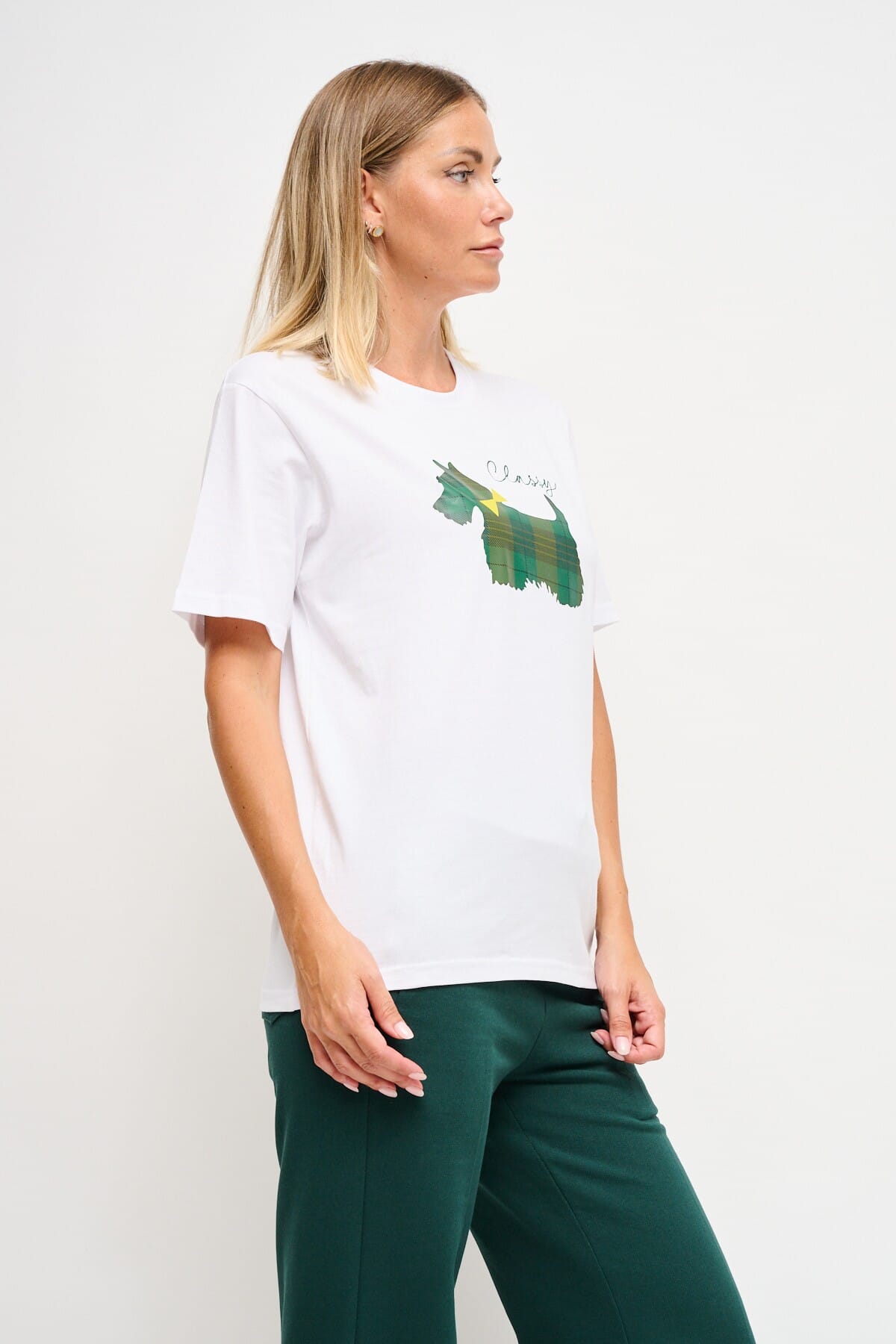 Cotton T-Shirt With Maryley Print