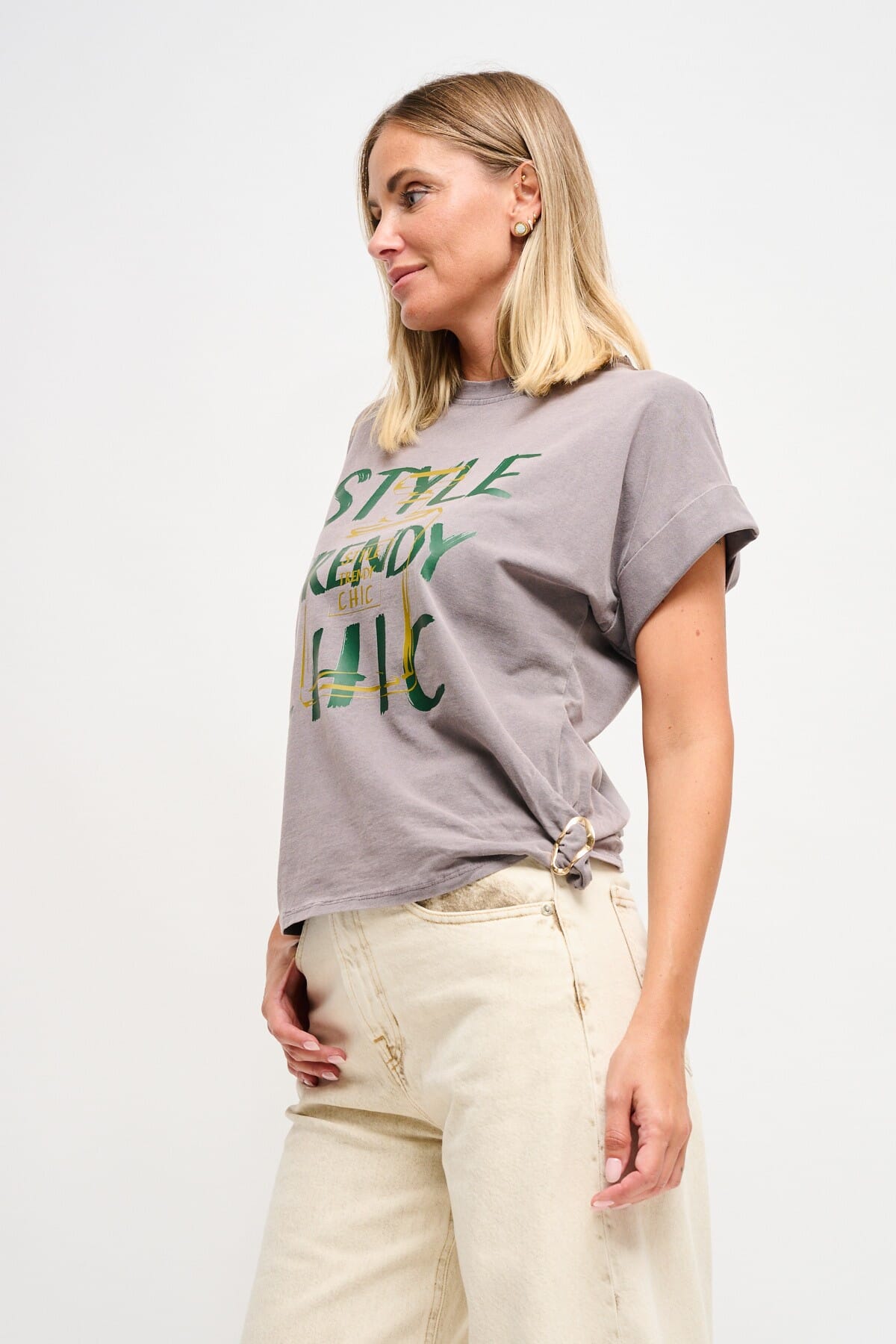 T-Shirt Casual Chic Con Stampa Maryley
