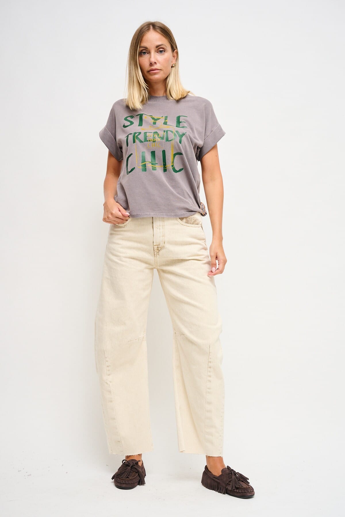 T-Shirt Casual Chic Con Stampa Maryley