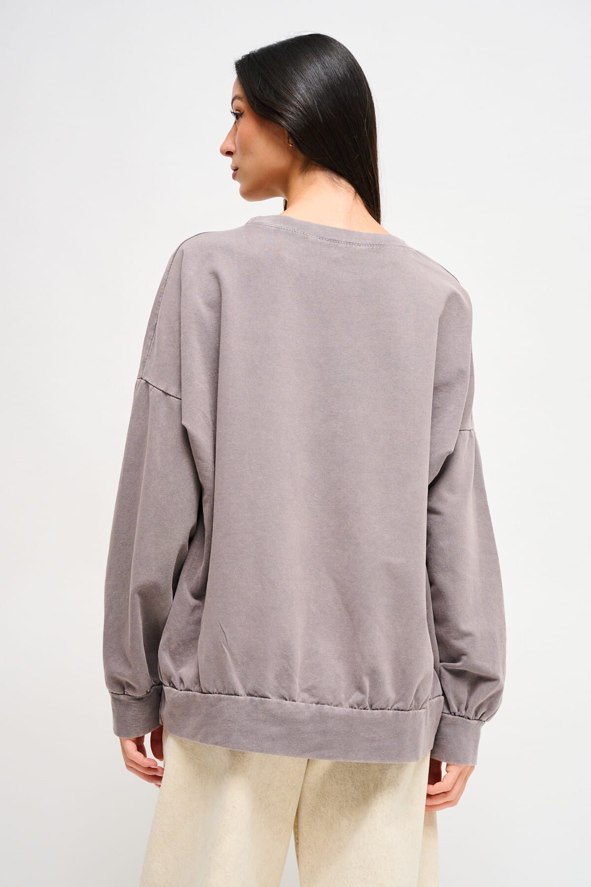 Felpa In Cotone Con Stampa E Strass Maryley