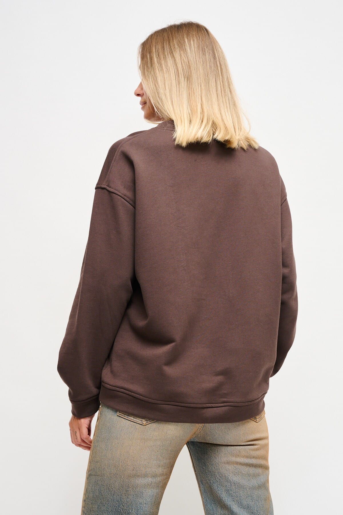 Sweatshirt en coton avec épingles à bijoux Maryley