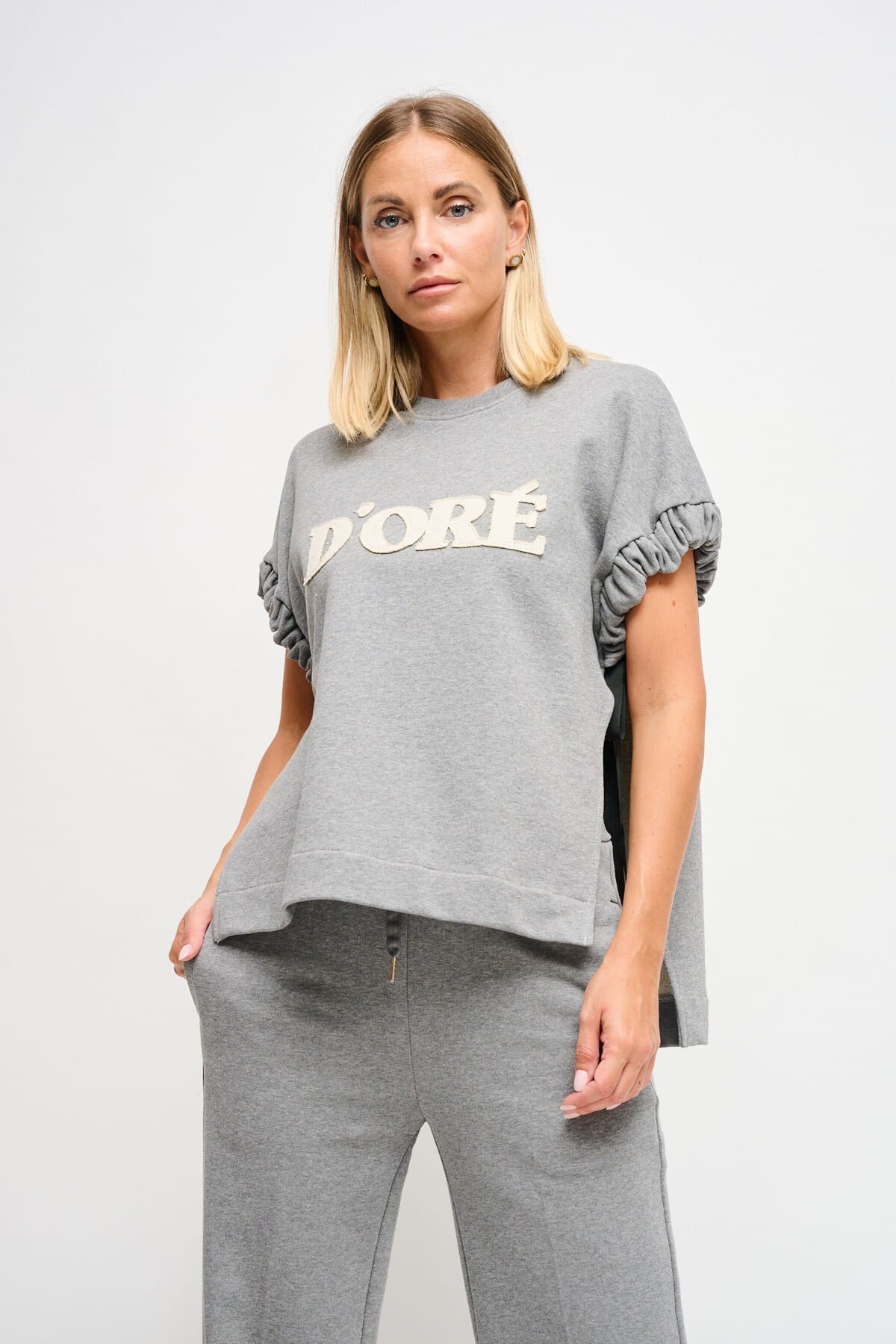 Maryley Sweatshirt sans manches avec rubans latéraux