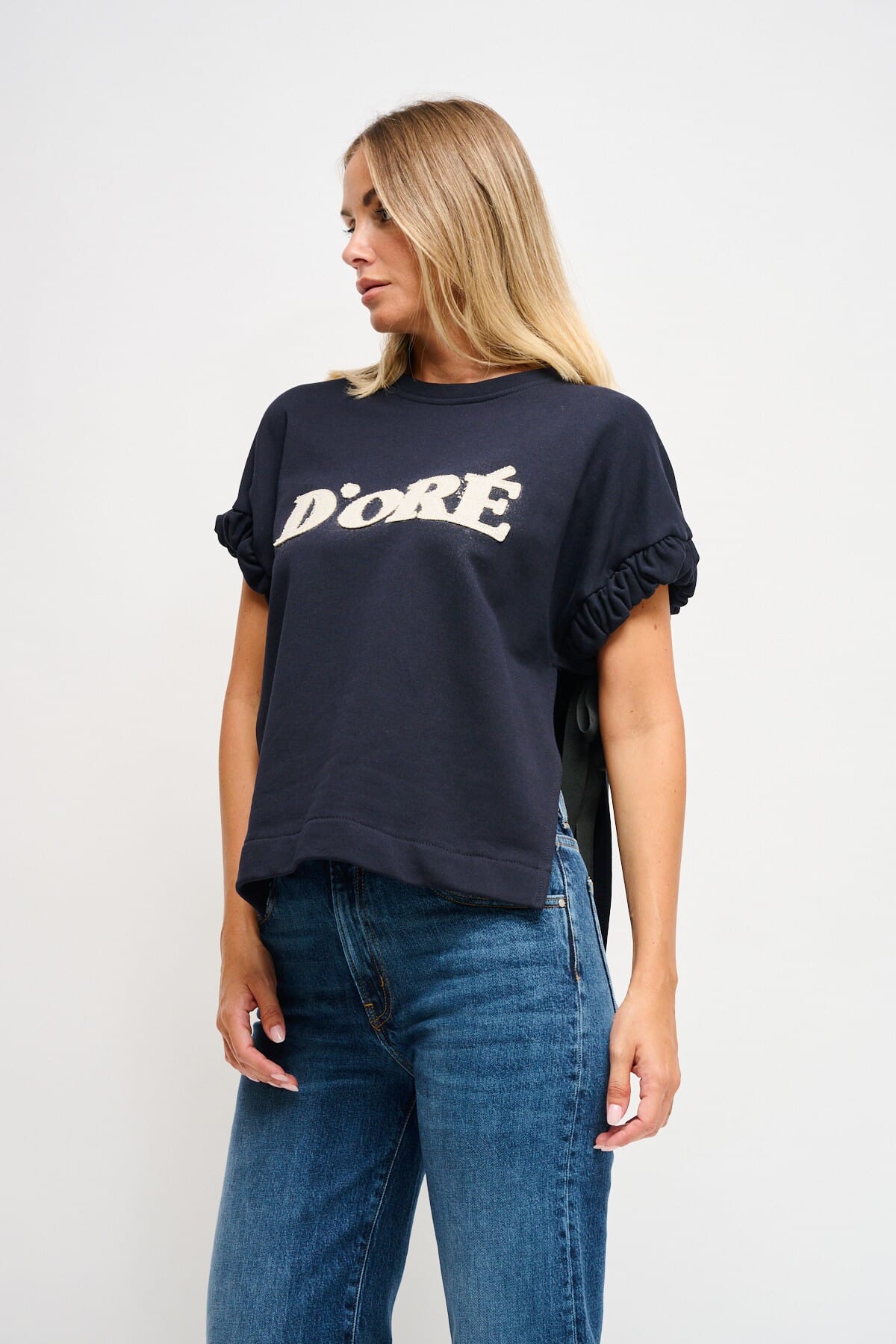 Maryley Sweatshirt sans manches avec rubans latéraux