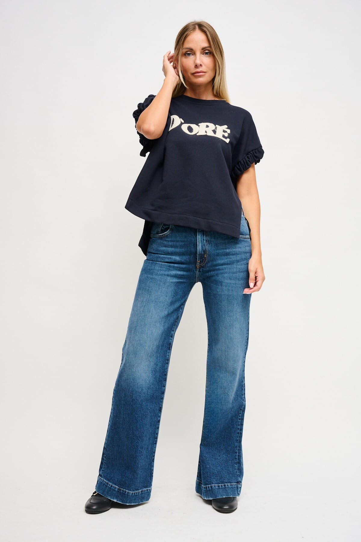 Maryley Sweatshirt sans manches avec rubans latéraux