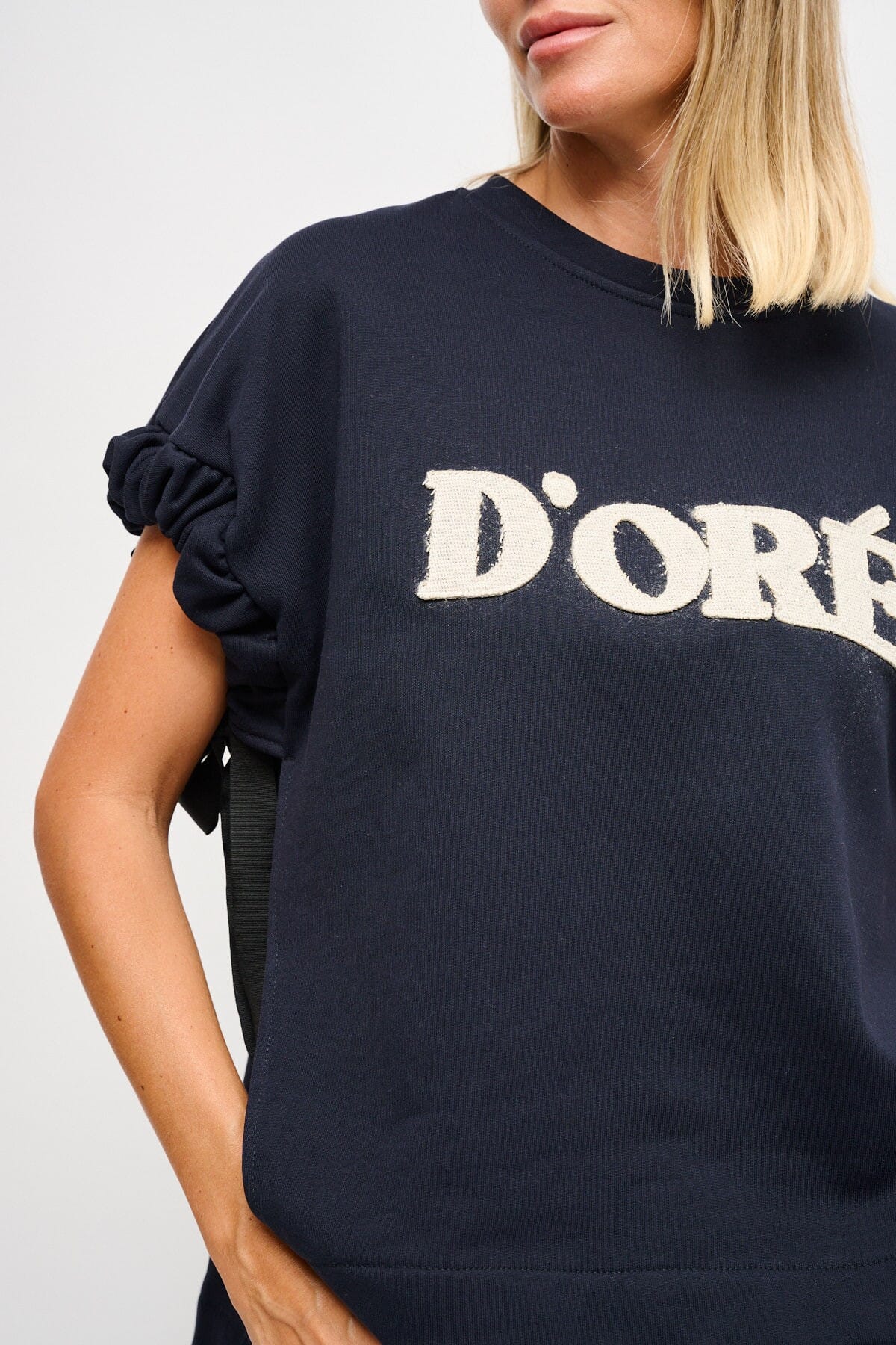 Maryley Sweatshirt sans manches avec rubans latéraux