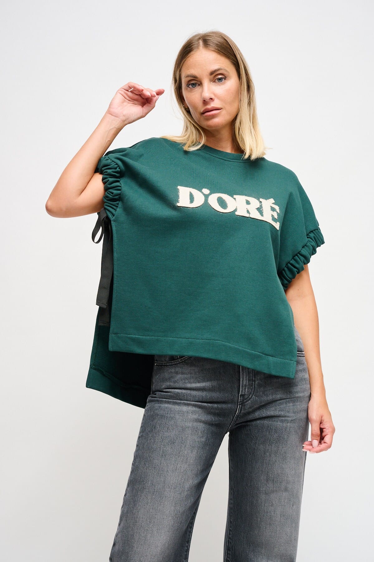 Maryley Sweatshirt sans manches avec rubans latéraux