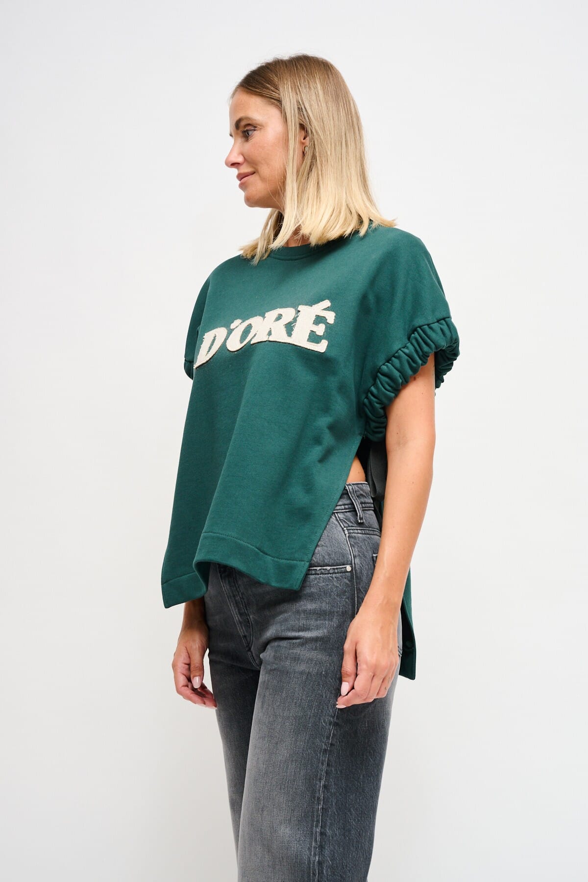 Maryley Sweatshirt sans manches avec rubans latéraux