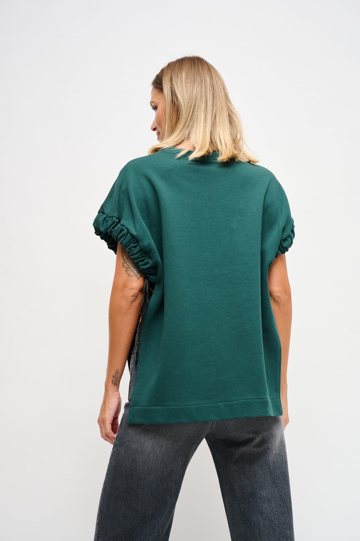 Maryley Sweatshirt sans manches avec rubans latéraux