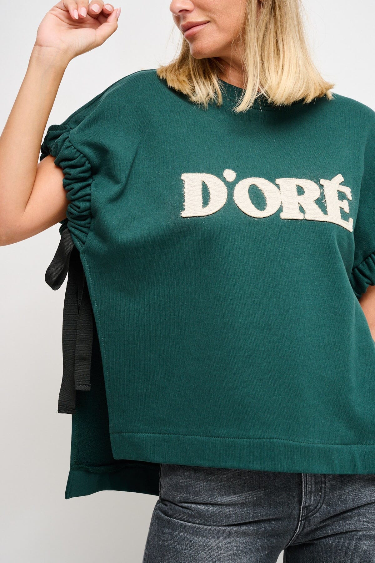 Maryley Sweatshirt sans manches avec rubans latéraux