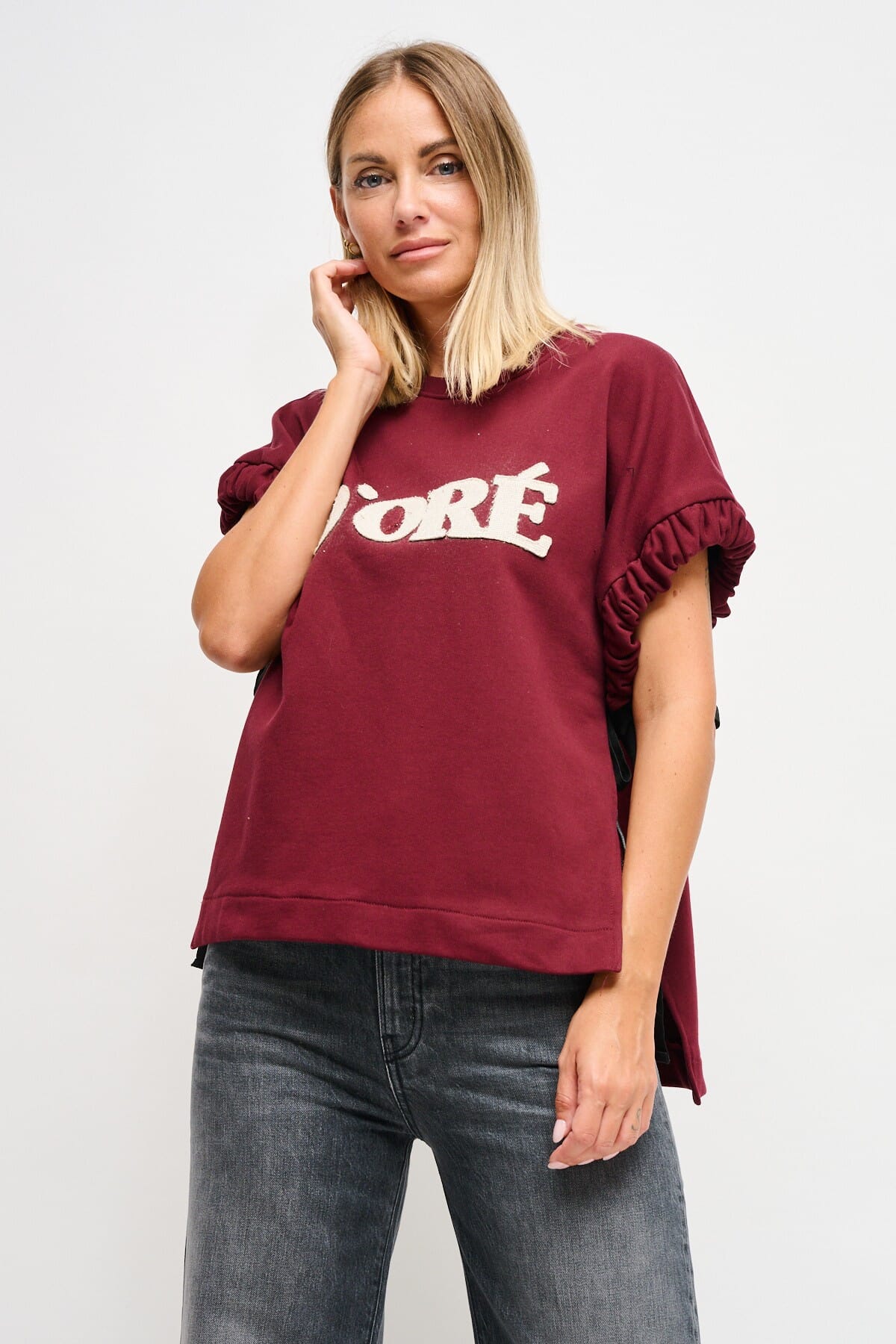 Maryley Sweatshirt sans manches avec rubans latéraux