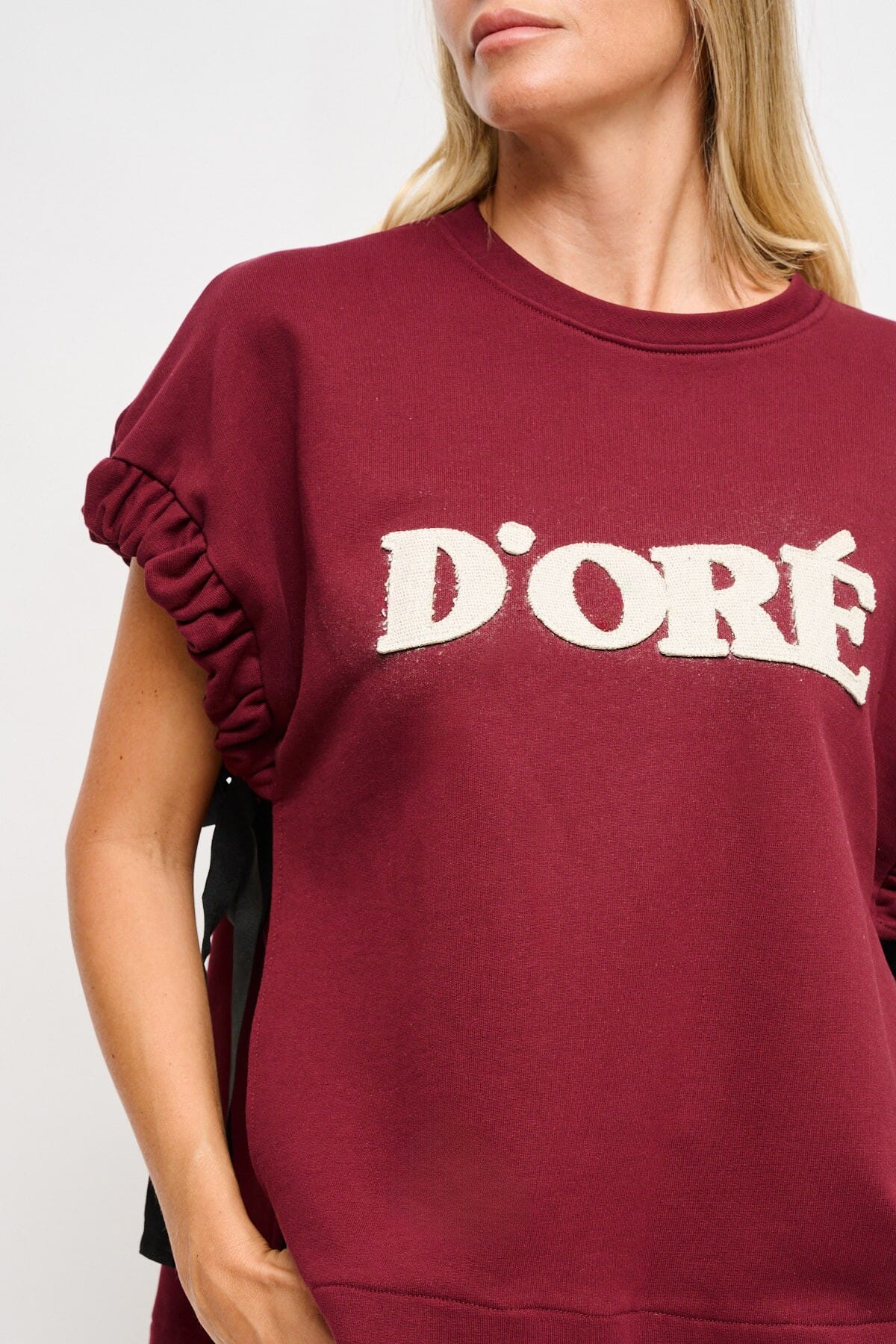 Maryley Sweatshirt sans manches avec rubans latéraux