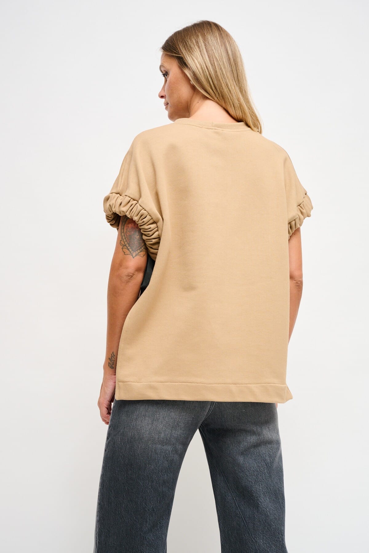 Maryley Sweatshirt sans manches avec rubans latéraux