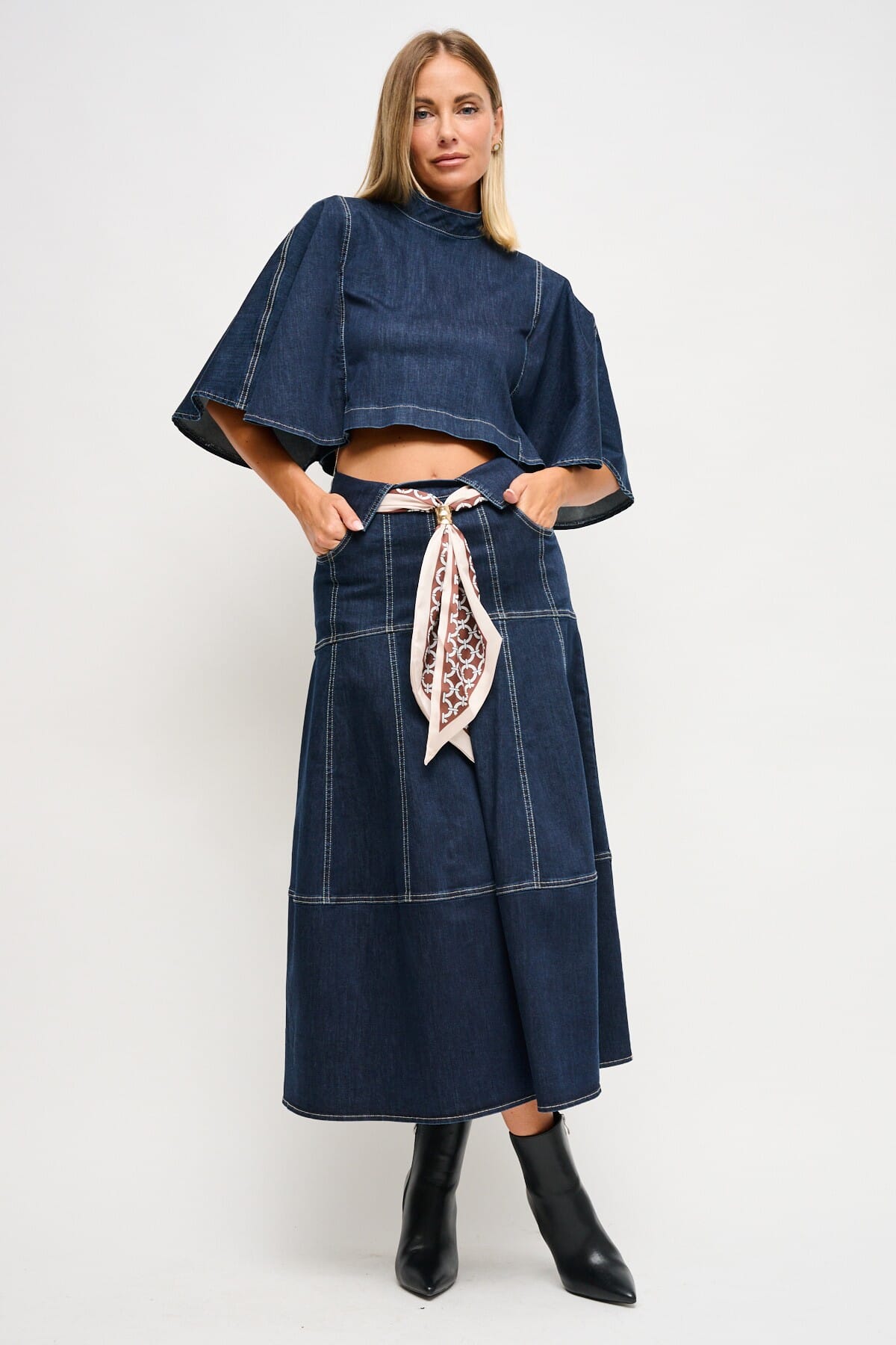 Gonna In Denim Con Fusciacca Maryley