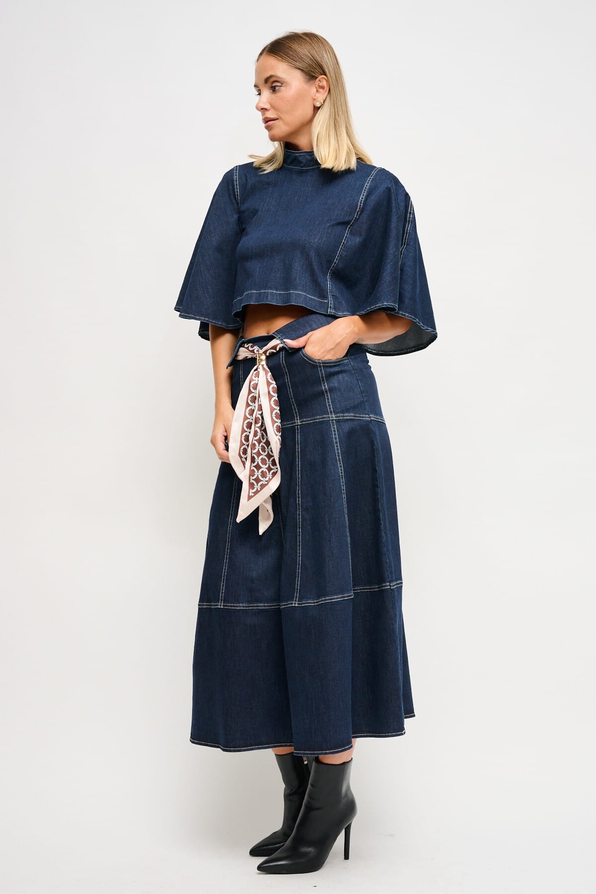 Gonna In Denim Con Fusciacca Maryley