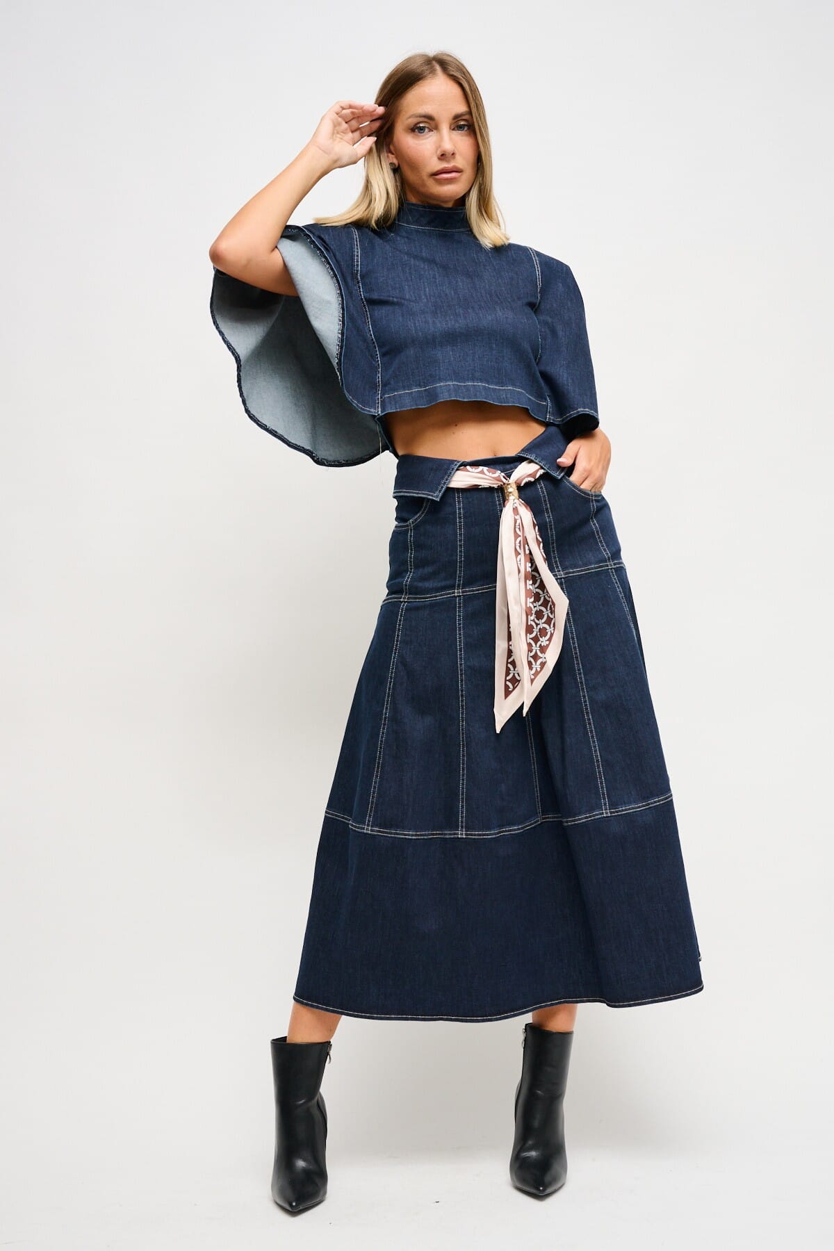 Gonna In Denim Con Fusciacca Maryley