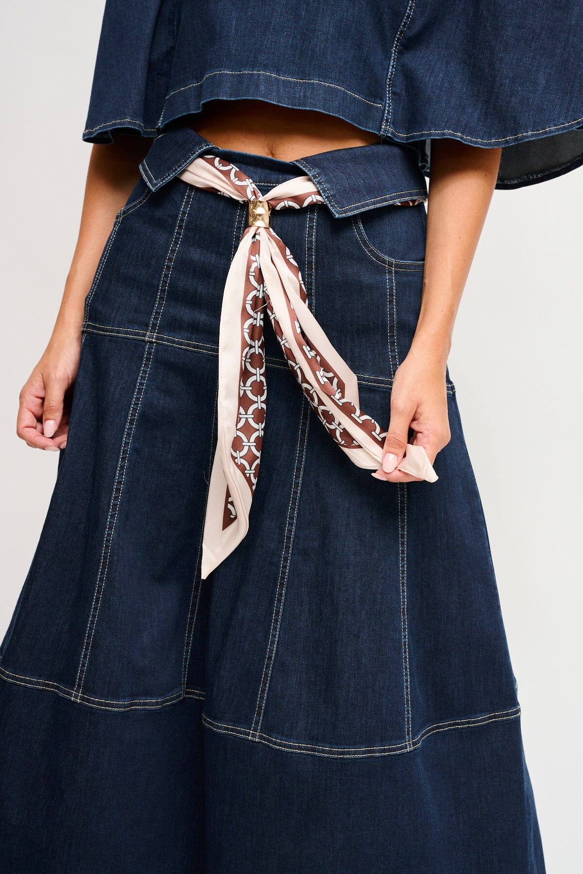 Gonna In Denim Con Fusciacca Maryley