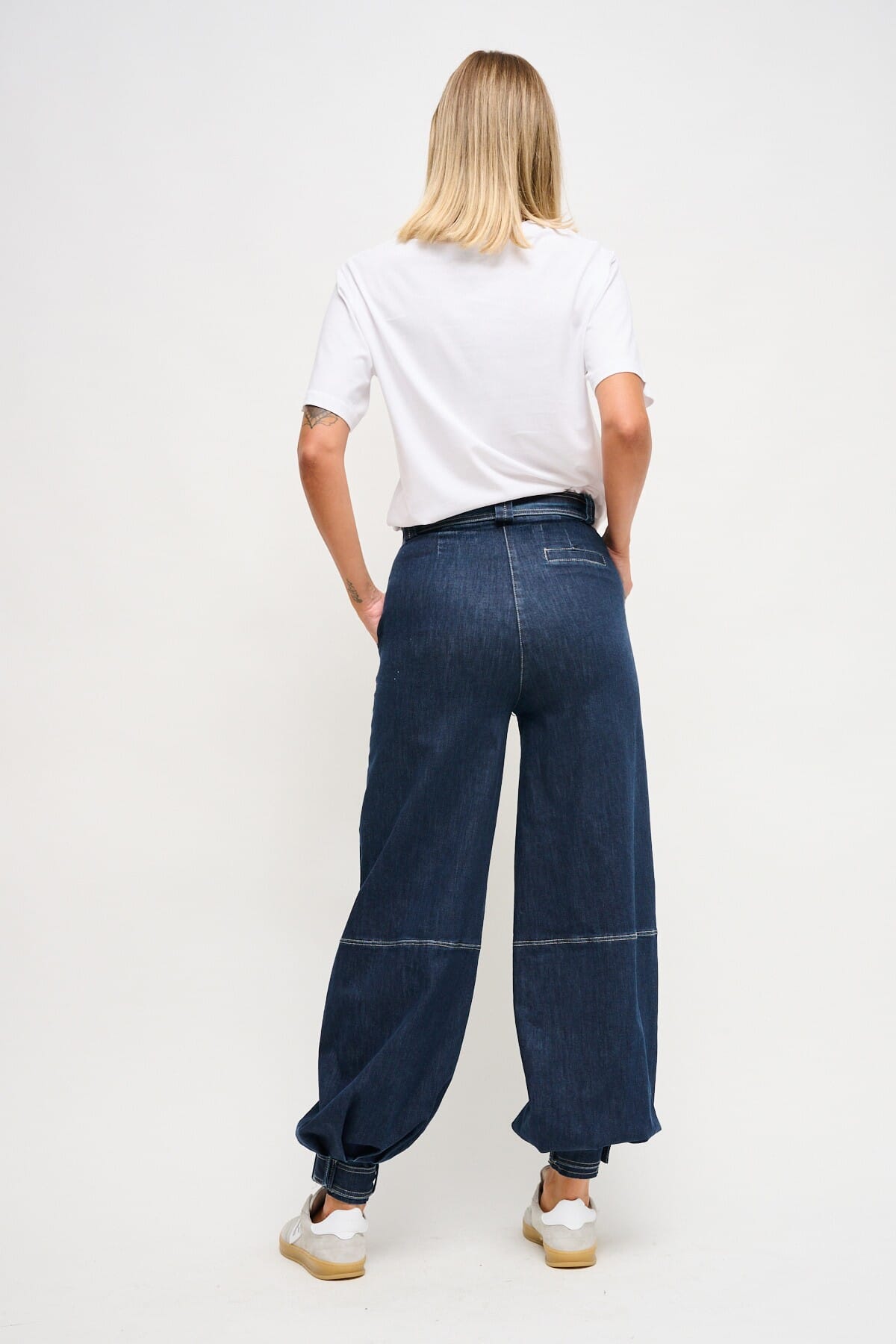 Jeans Baggy Con Cintura Maryley