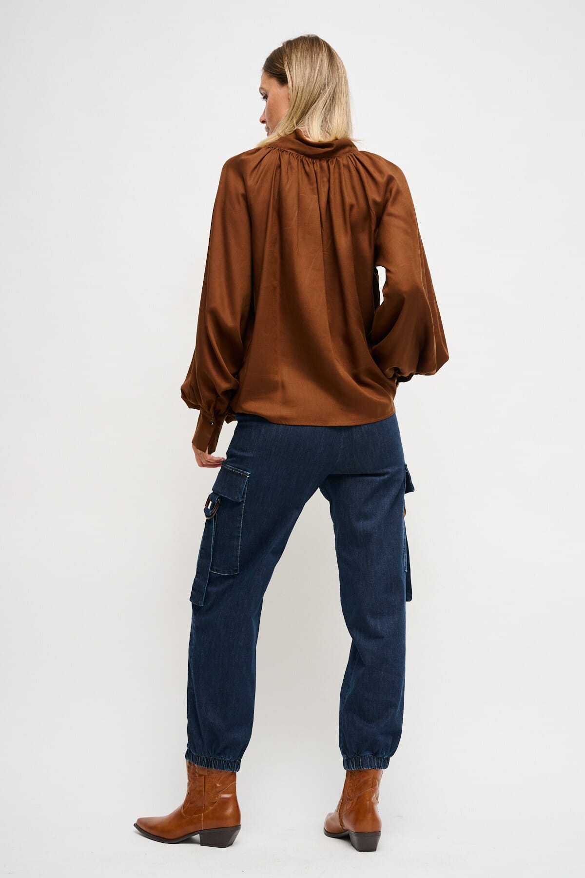 Jeans Cargo Con Cintura Maryley