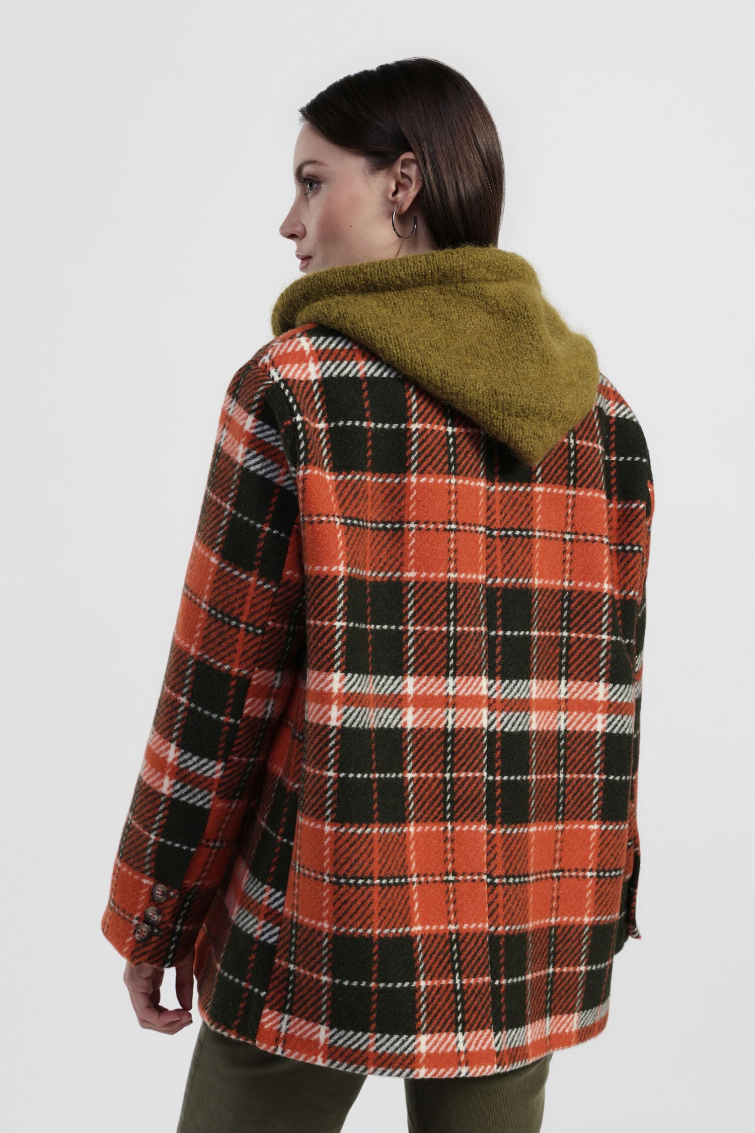 Giacca Camicia Con Motivo Quadri E Bottoni Dixie