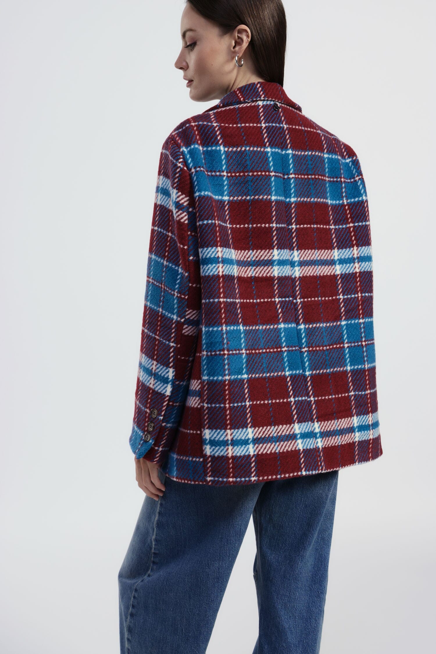 Giacca Camicia Con Motivo Quadri E Bottoni Dixie