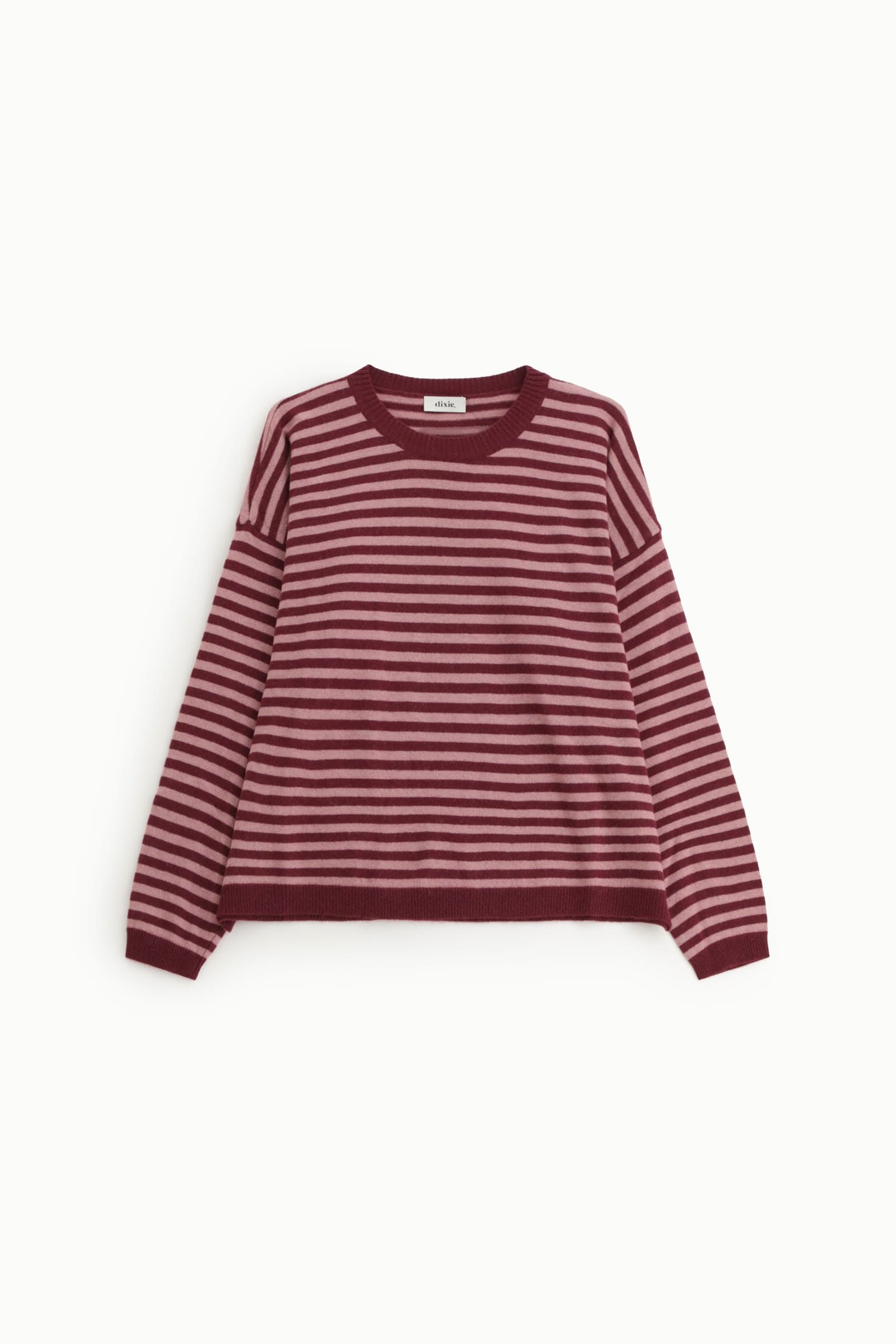 Dixie Long Sleeve Striped Crew Neck Sweater