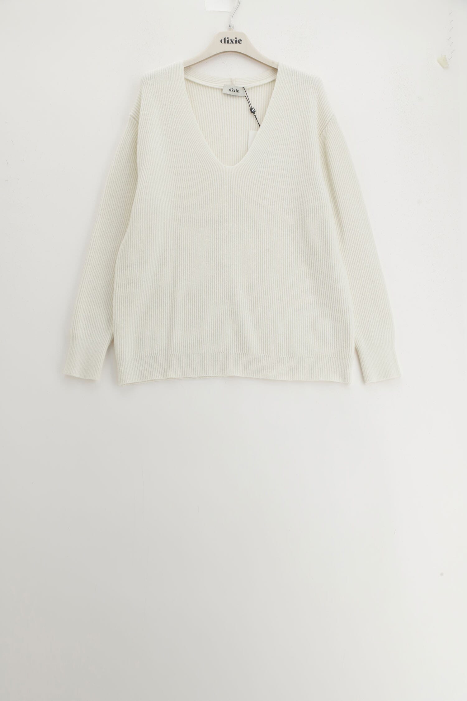 Maglione Scollo A V Lavorazione A Coste Dixie