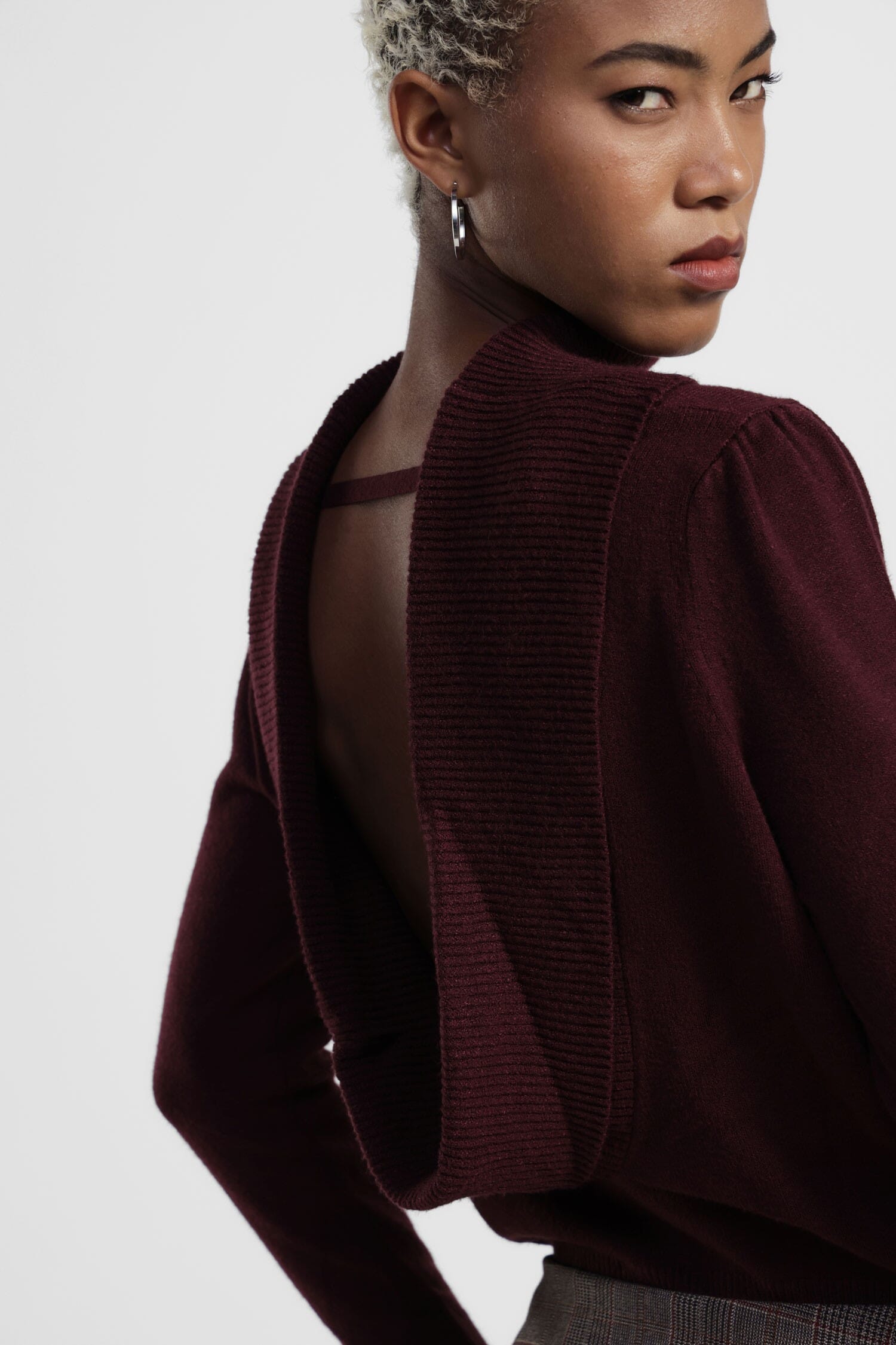 Maglione Scollo Posteriore Collo Ampio Dixie